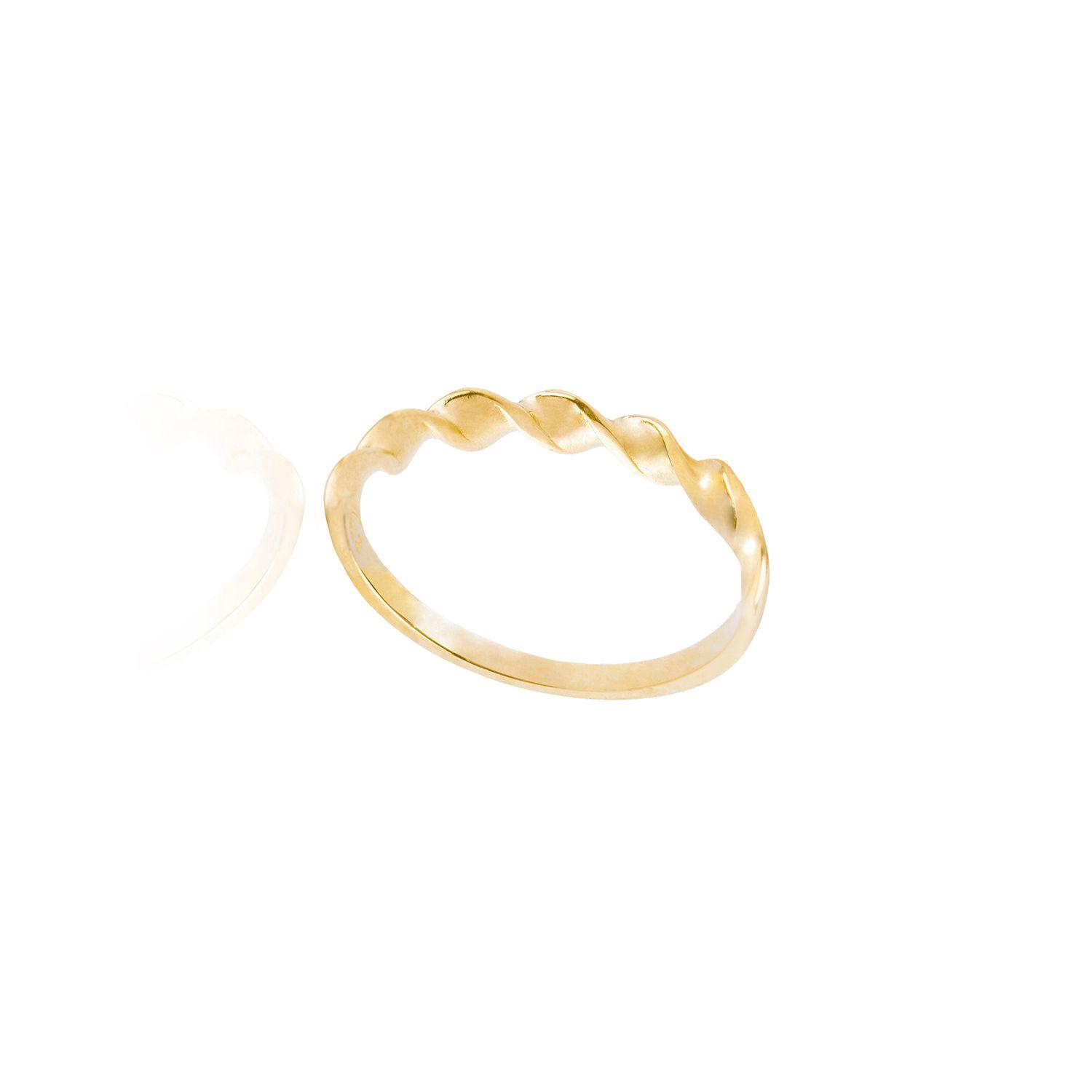Anillo de oro 18kt Espiral, liso-2