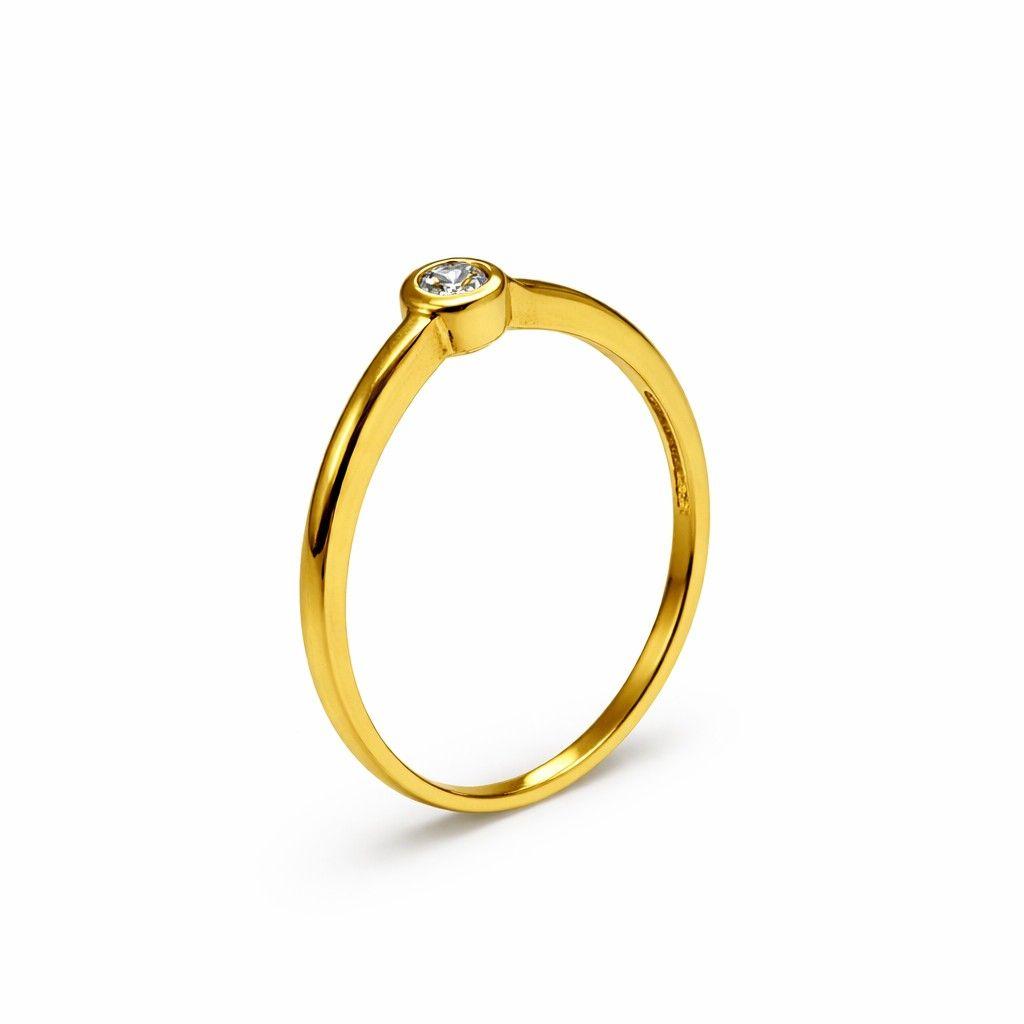 Anillo Oro Amarillo 18kt Punto de Luz-2