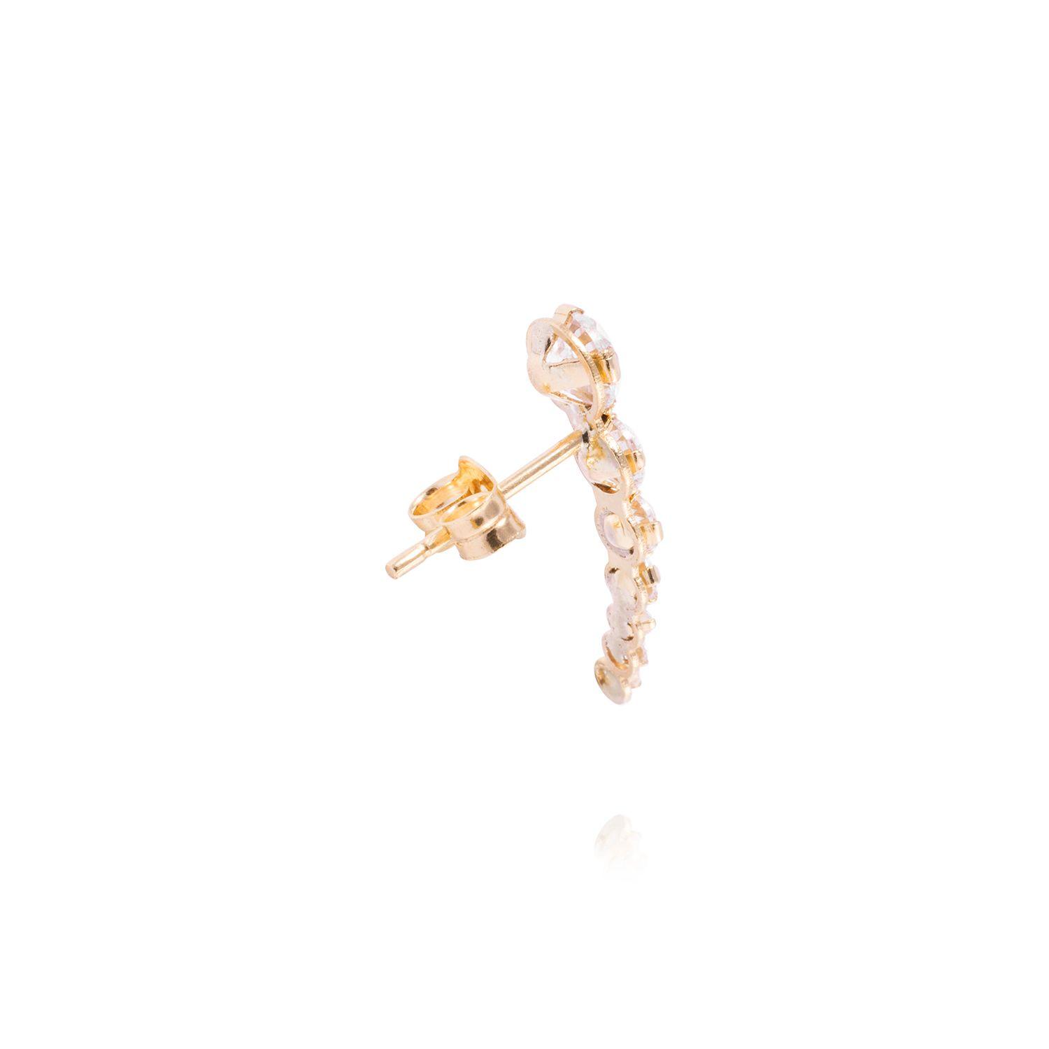 Piercing de Oro de 9kt con Circón-2