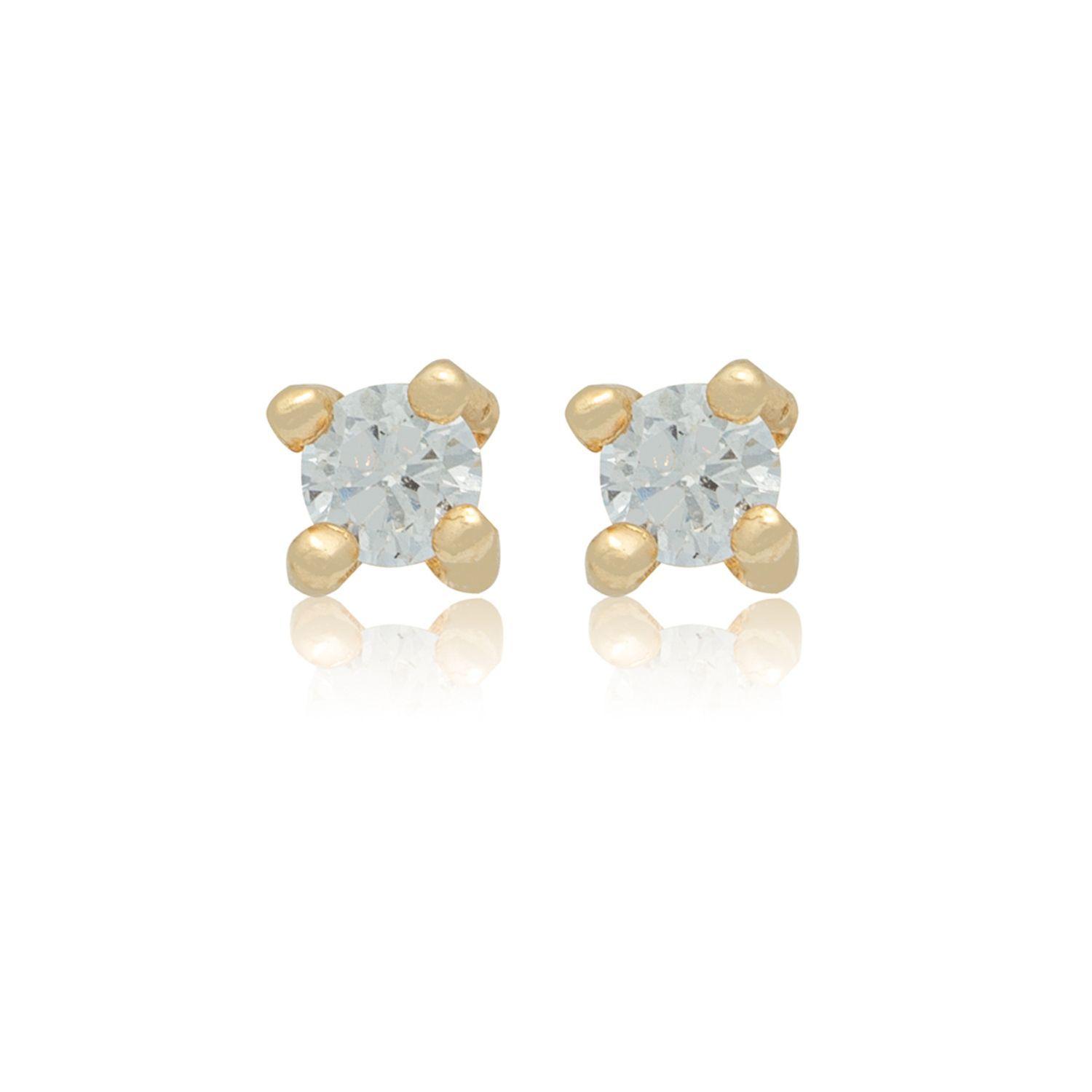 Aros de Oro 18kt Diamantes, 16 ptos-1