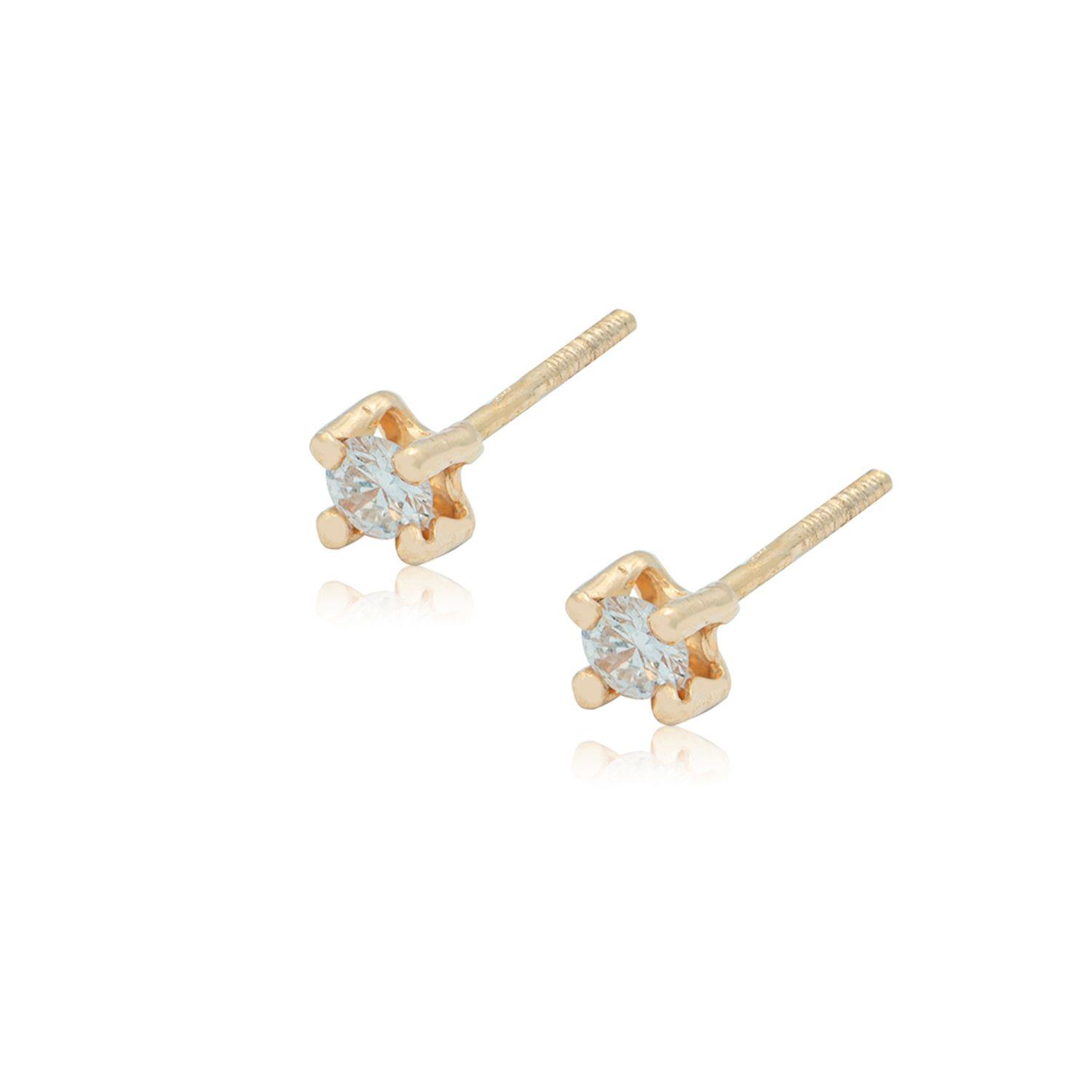 Aros de Oro 18kt Diamantes, 16 ptos-1