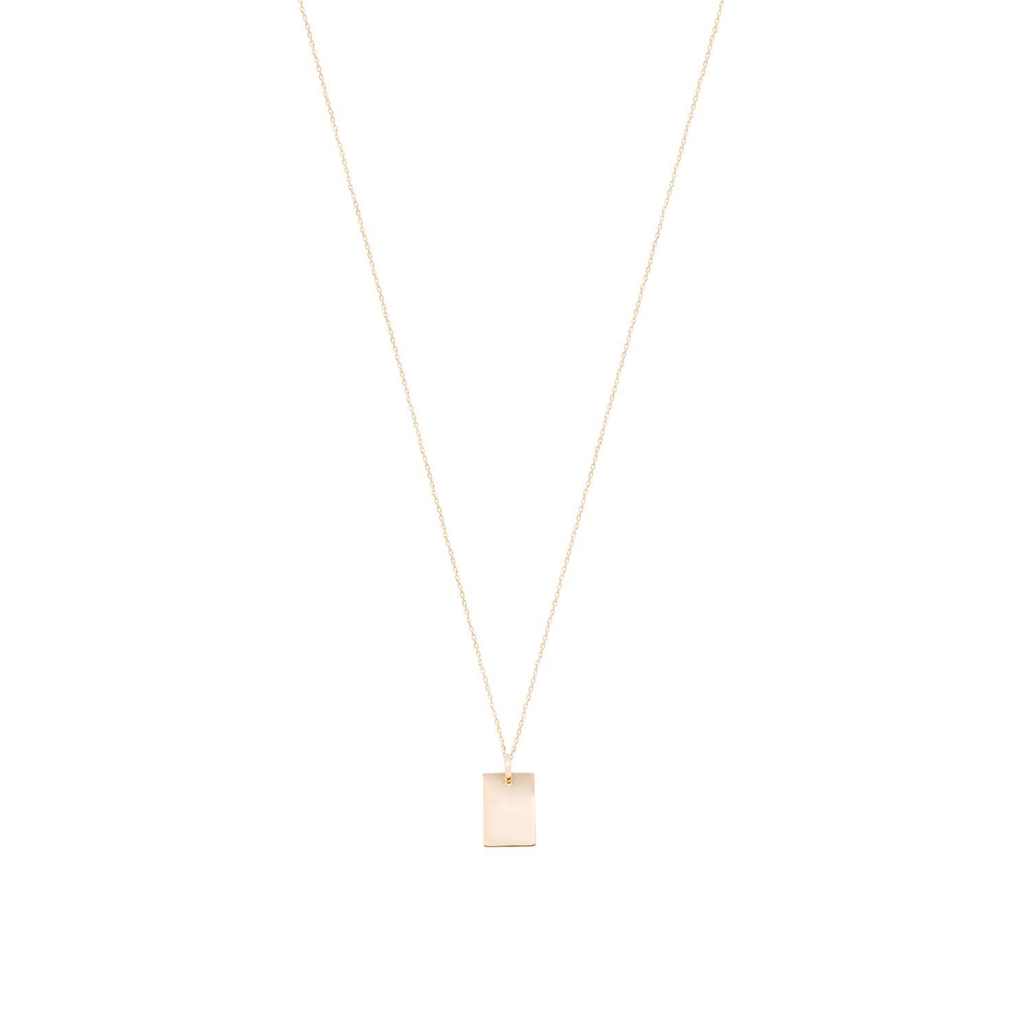 Colgante Oro Amarillo 18kt Placa 15x10mm-2