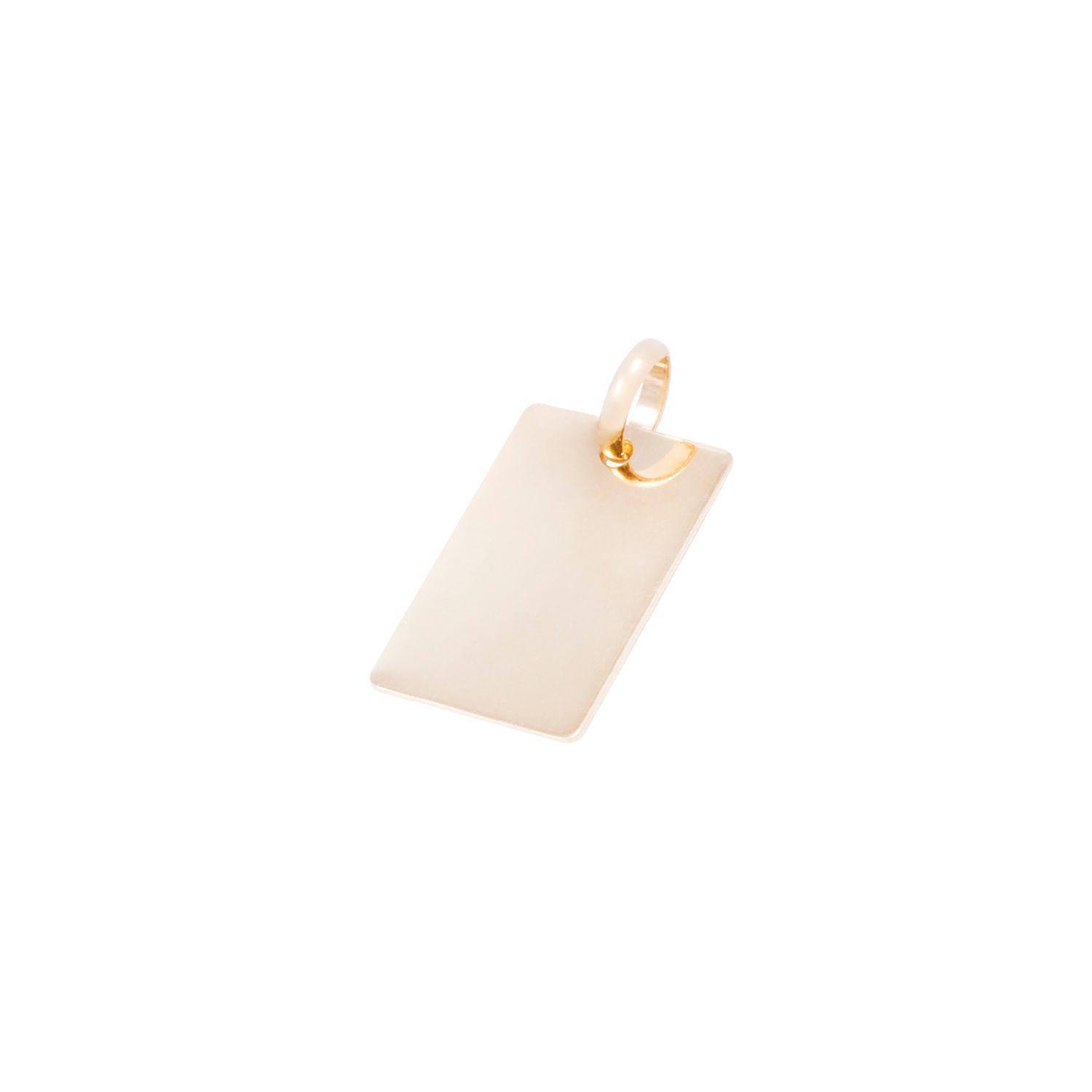 Colgante Oro Amarillo 18kt Placa 15x10mm-0