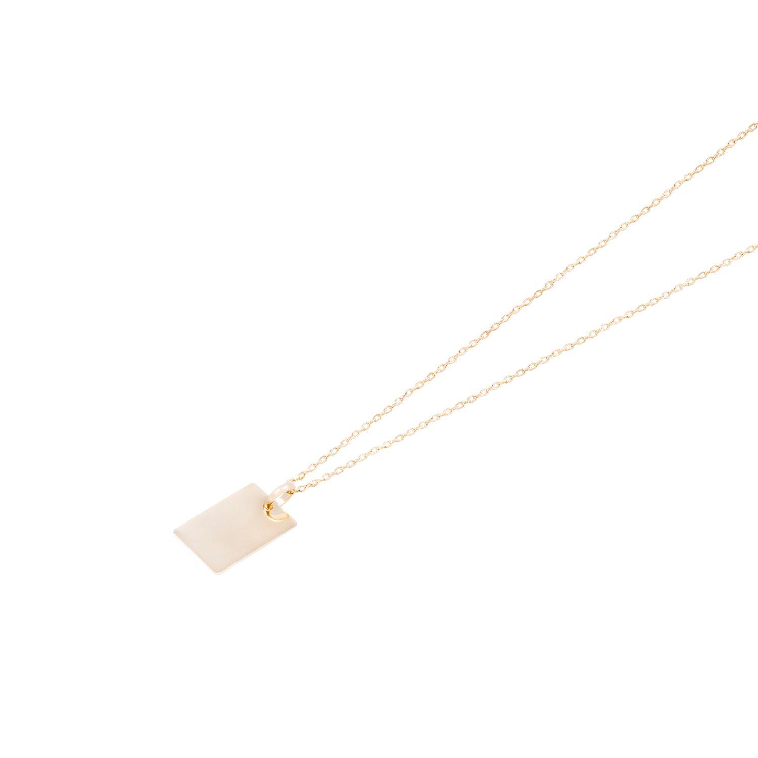 Colgante Oro Amarillo 18kt Placa 15x10mm-1
