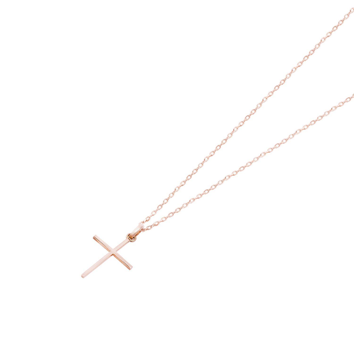 Colgante Oro Miel 18kt Cruz Mediana 15x 25 mm-2