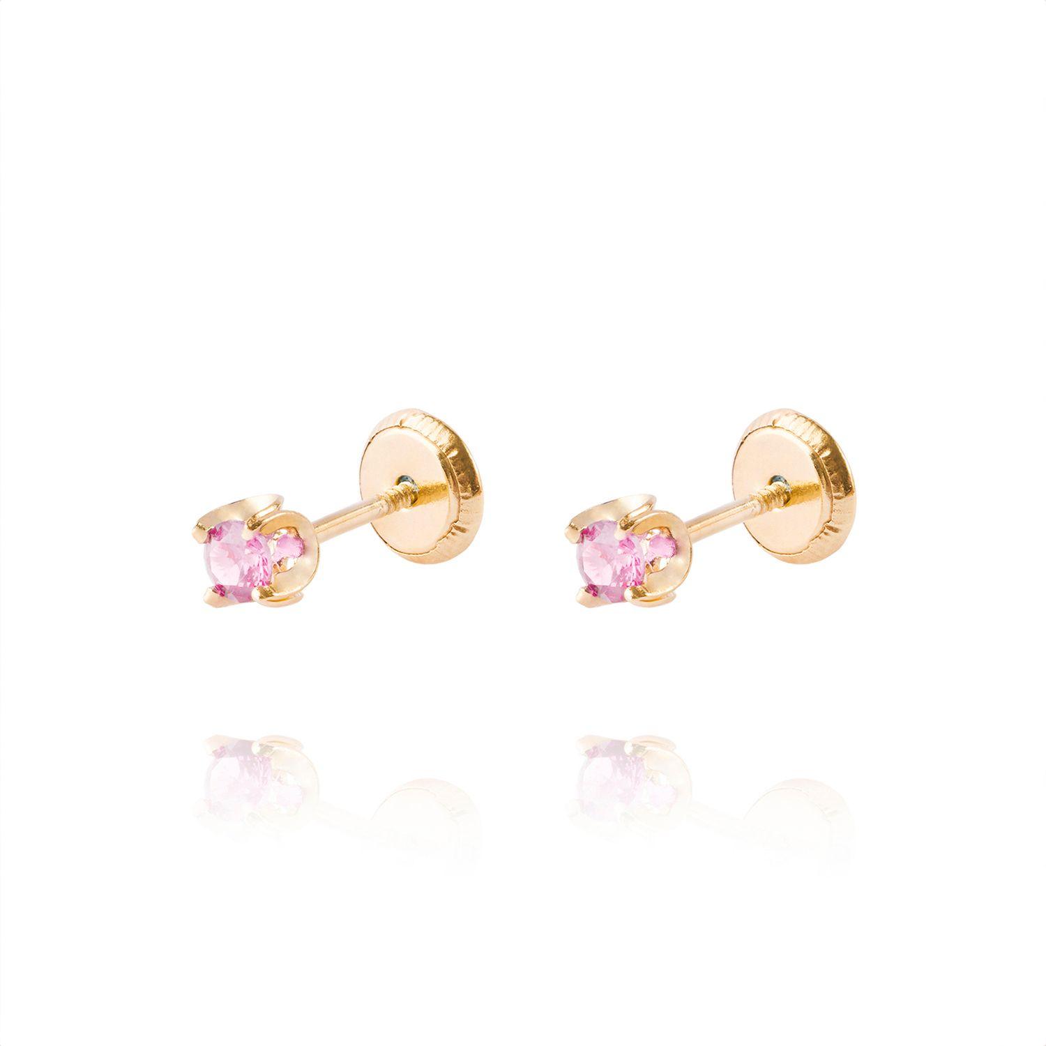 Aros de Oro 18kt Rosa Francia 3MM-0