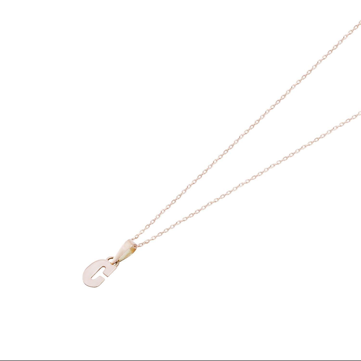 Colgante Oro Miel 18kt Letra C-2