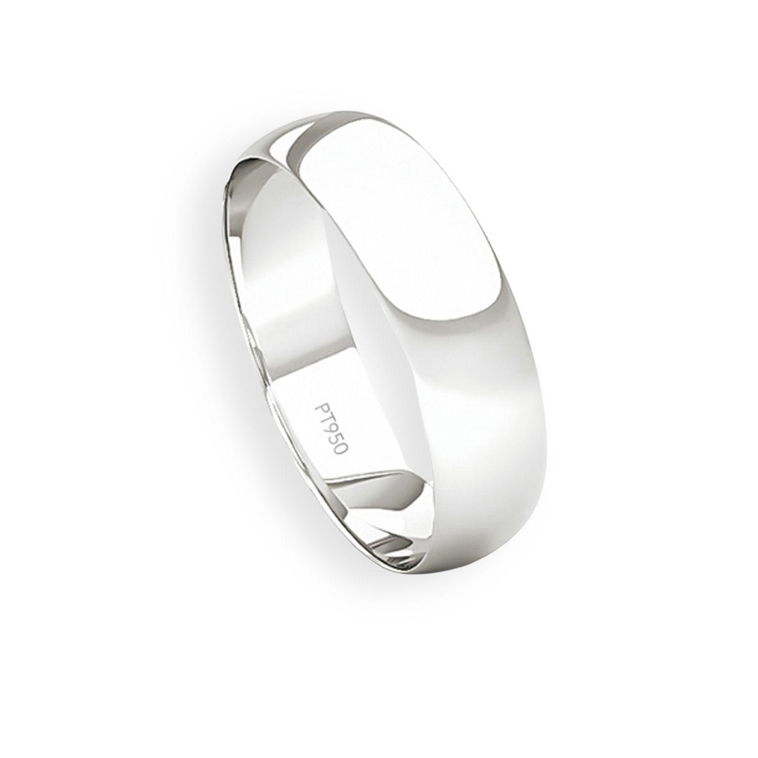 Argolla Matrimonio de Platino Inglés Vicenza de 4,0mm-2