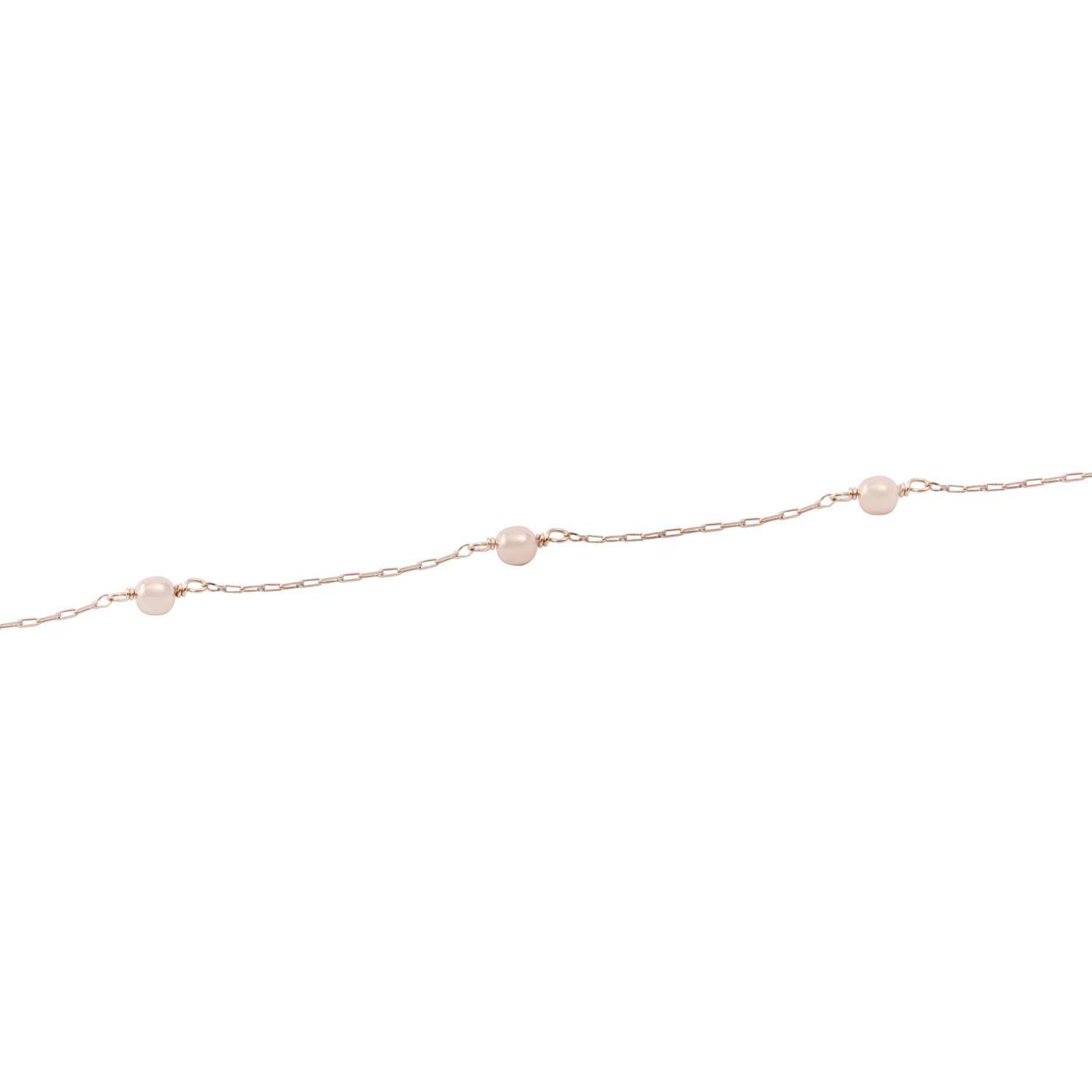 Pulsera Oro Miel 18kt Bolita-2