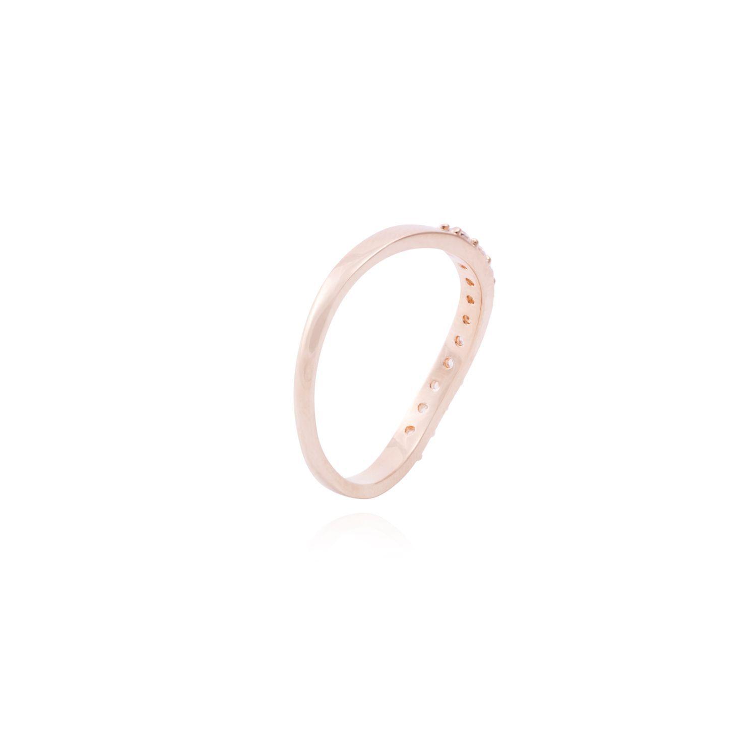 Anillo Oro Miel 18kt Reina Circonitas-2
