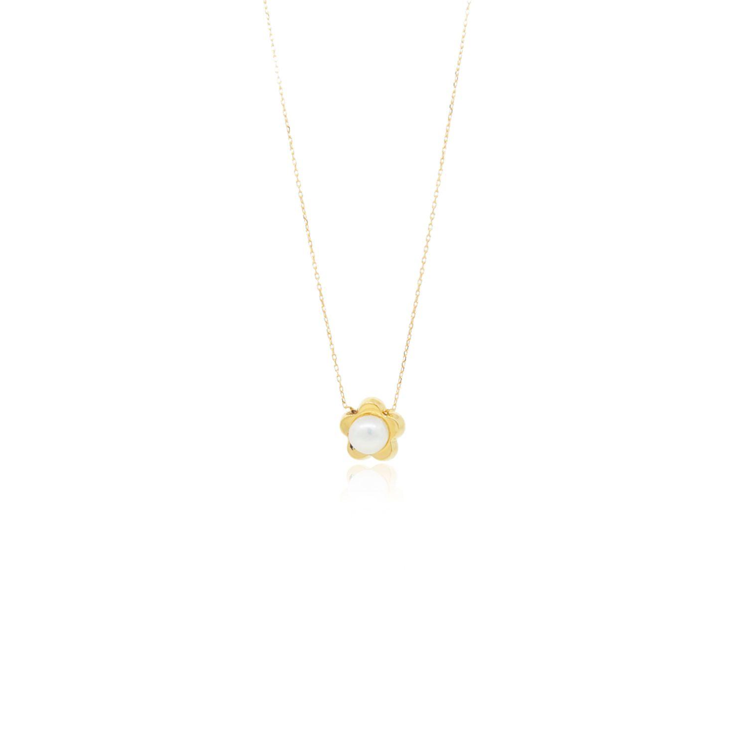 Collar de Oro 18kt Perla 5mm-2