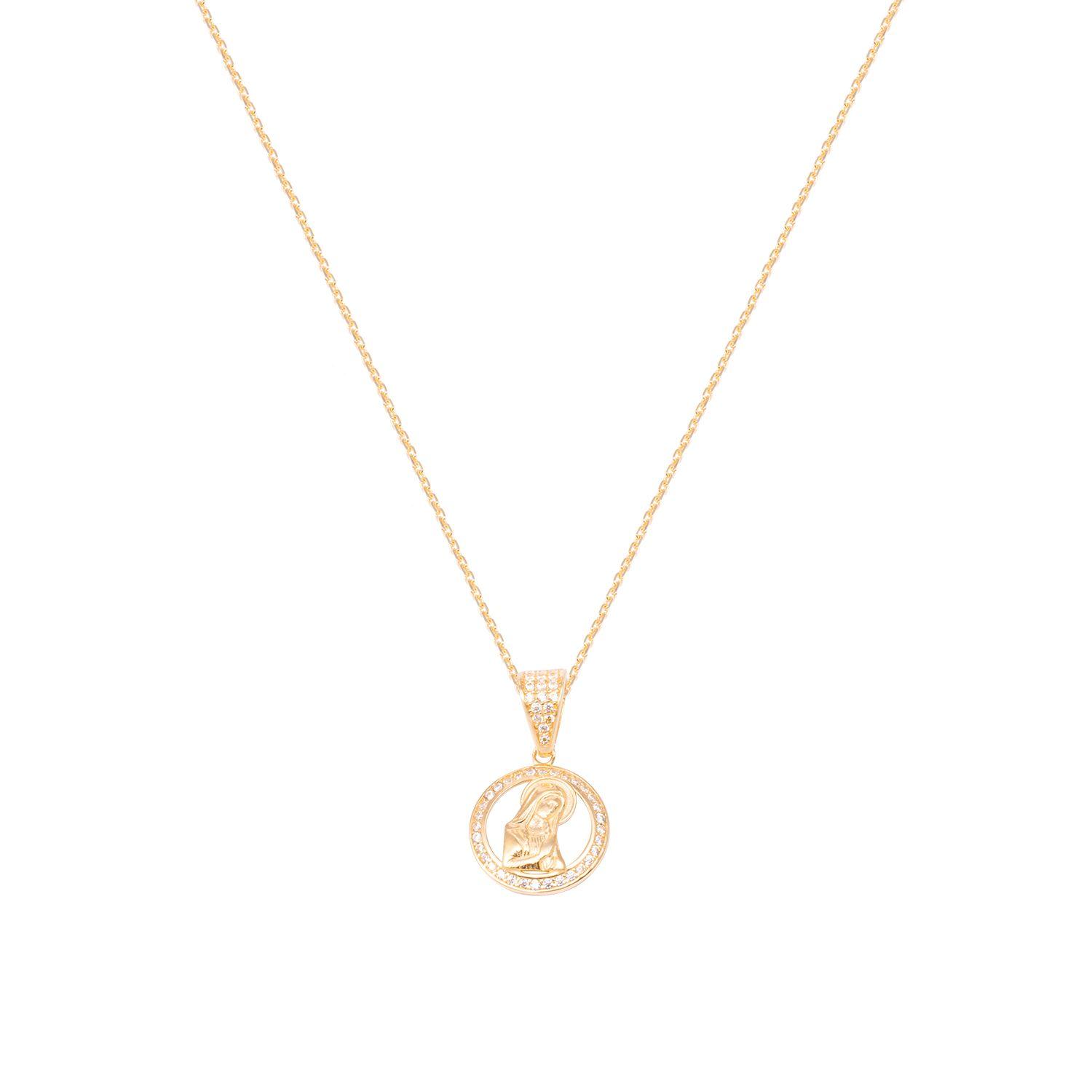 Colgante de Oro de 18kt Circonita virgen-2