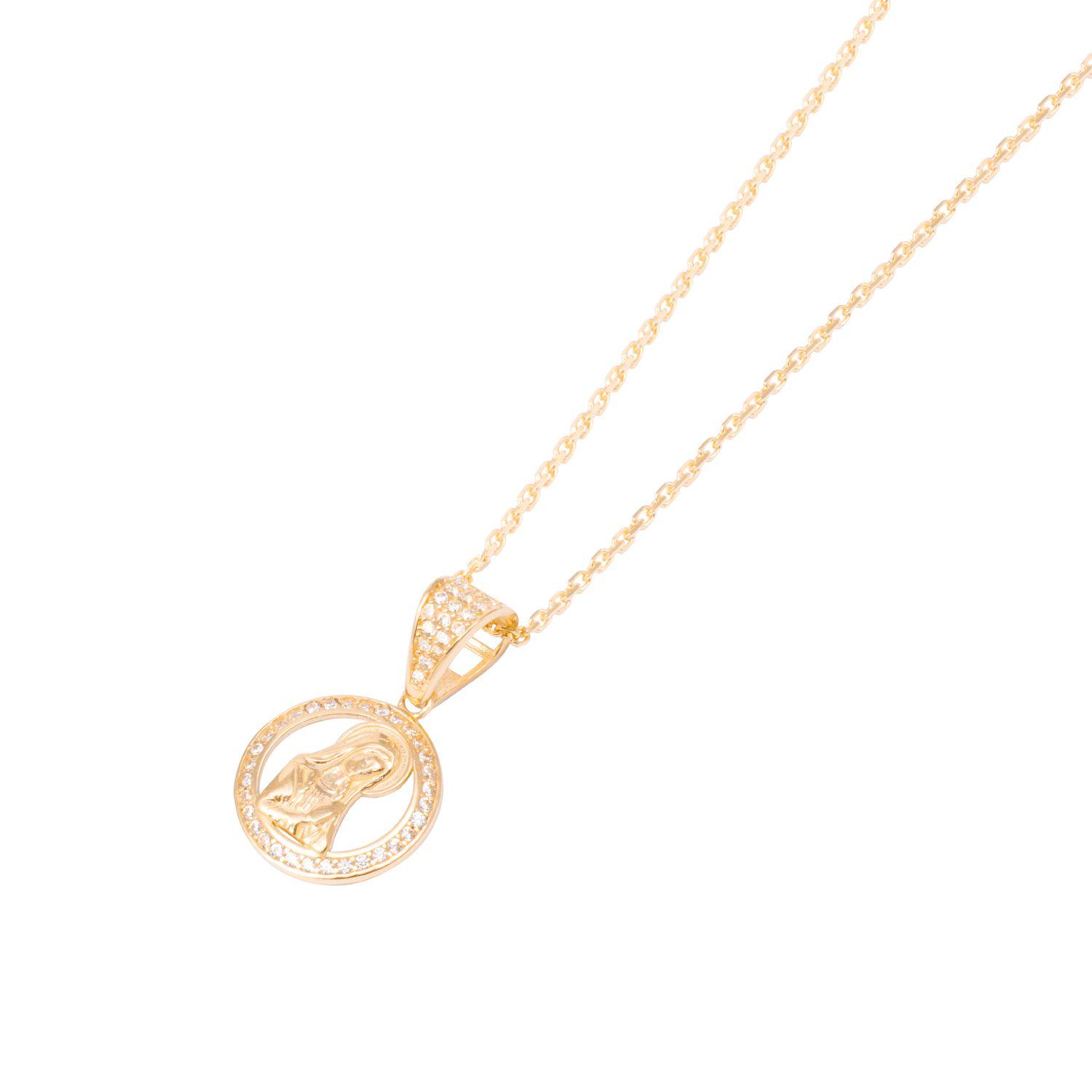 Colgante de Oro de 18kt Circonita virgen-1