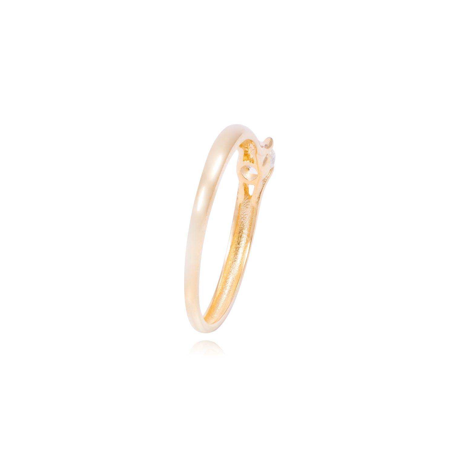 Anillo Compromiso de Oro de 18kt Solitario grifa clasica-2