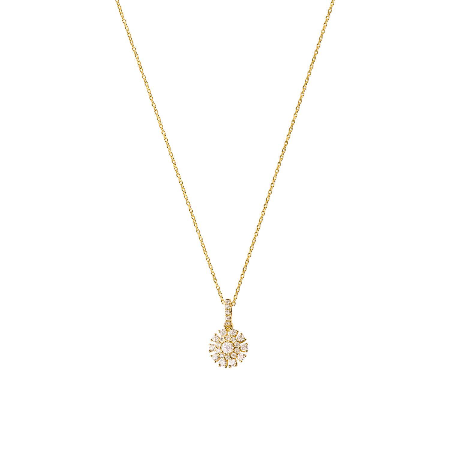Colgante Oro 18kt Diamantes de 30 Pts Totales SI/H-2