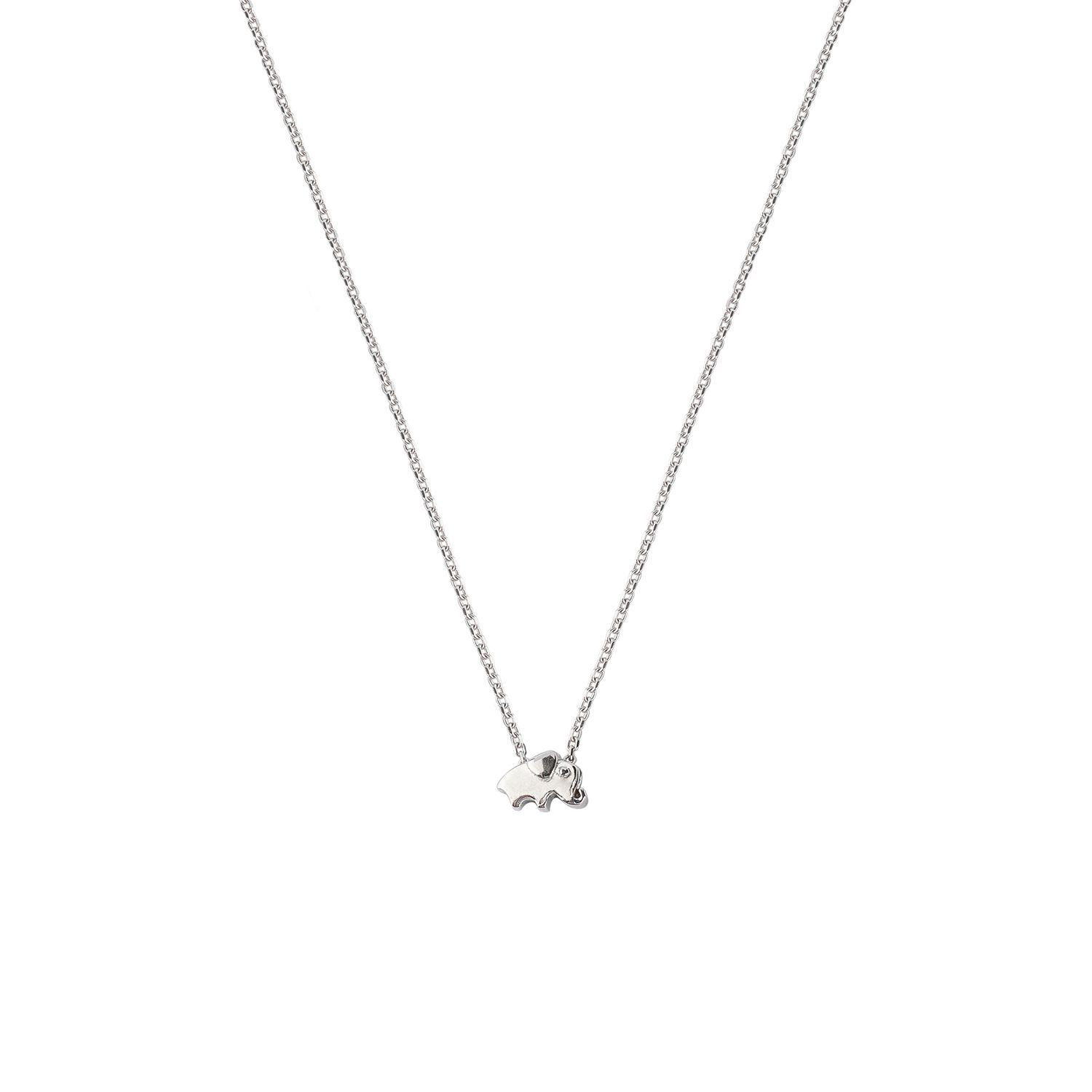 Collar de Plata Esterlina 925 Elefante Mini-2