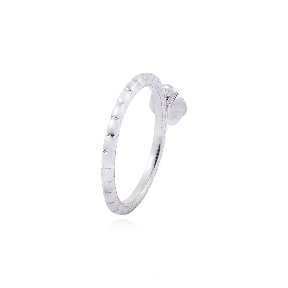 Anillo de Plata Esterlina 925 Rosa Rosada-2