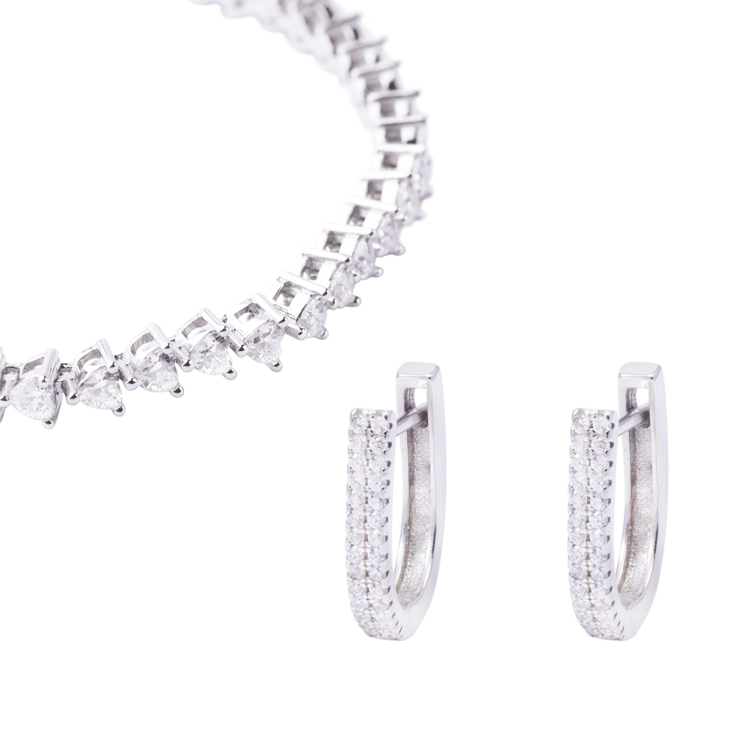 Conjunto Caminos Floridos Plata Esterlina 925-0