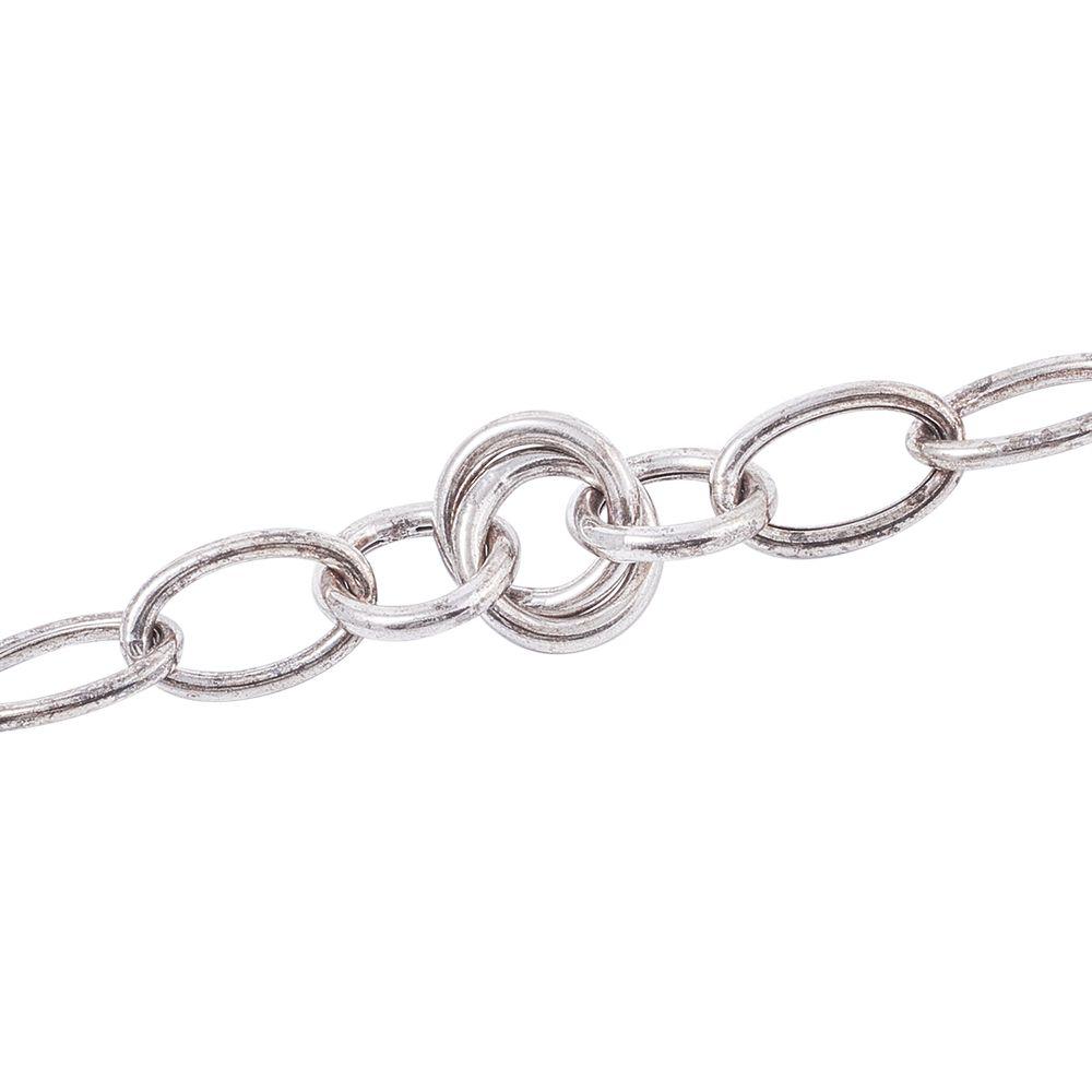 Pulsera de Plata Esterlina 925 Doble Circulo-2