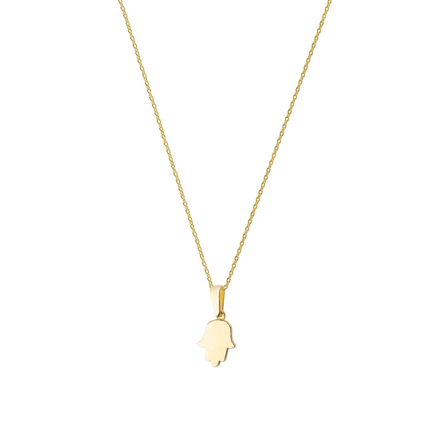 Collar de Oro 18kt Mano Fatima-2