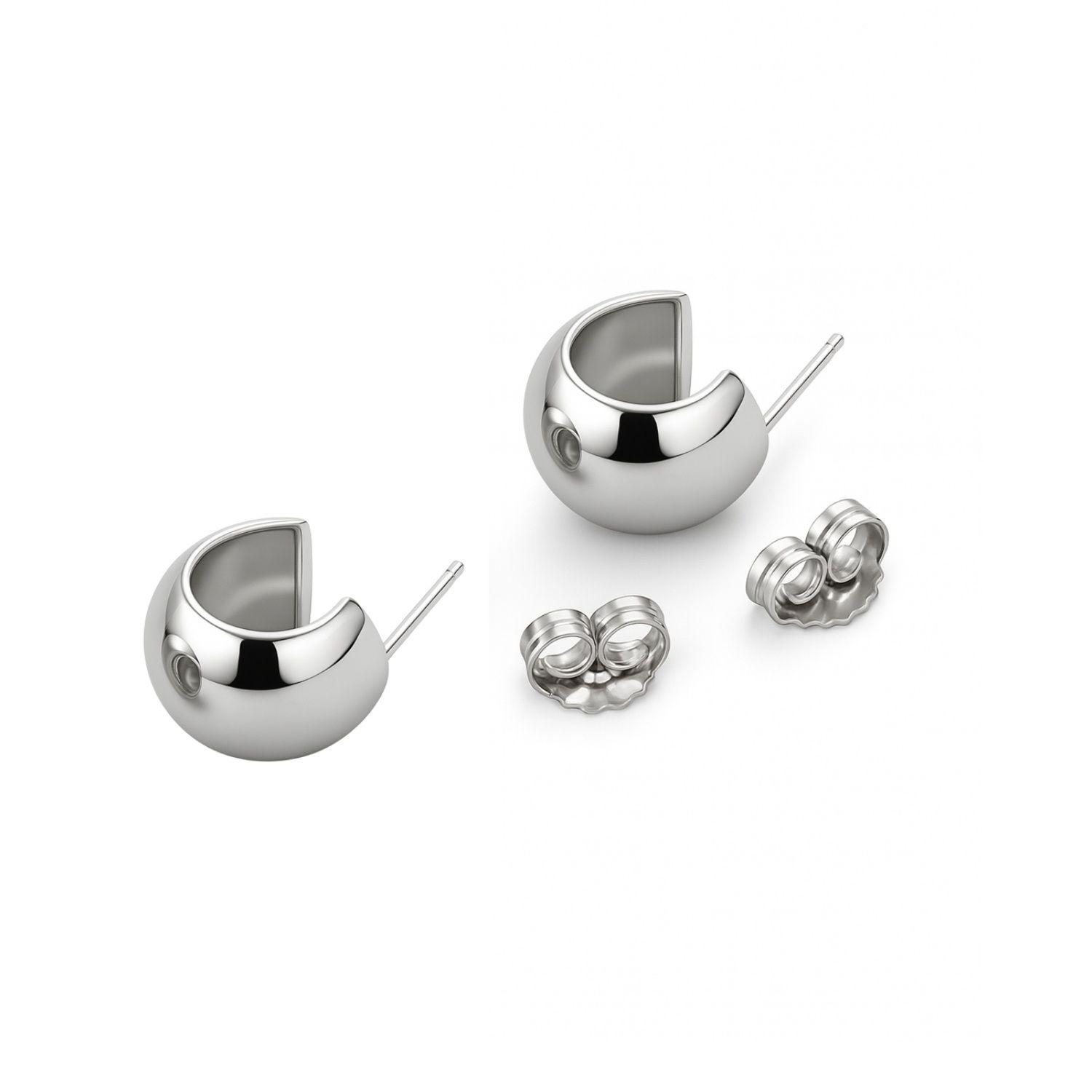 Aros de Plata Esterlina 925 Esfera-2
