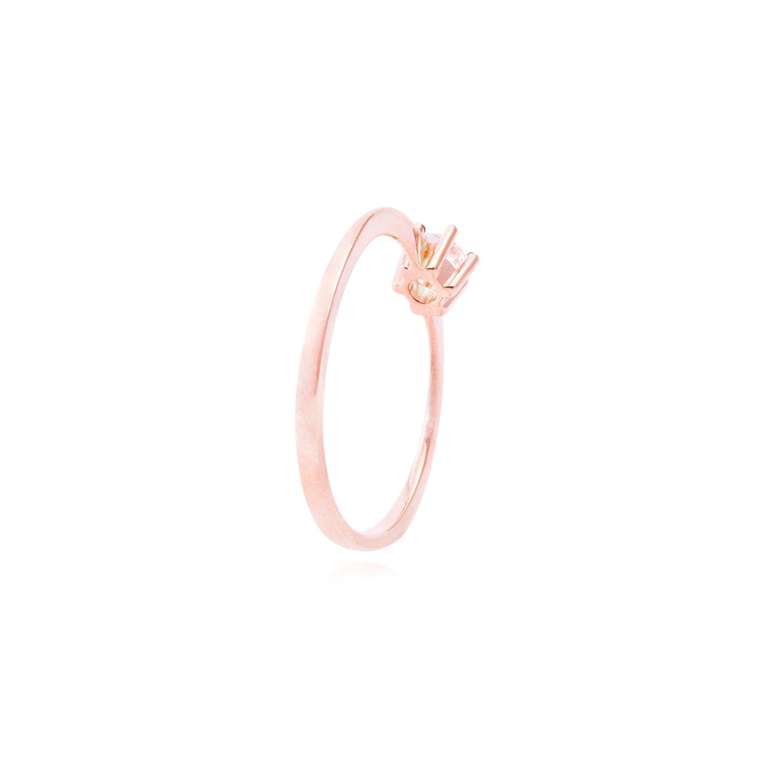 Anillo Oro Miel 18kt Solitario-2