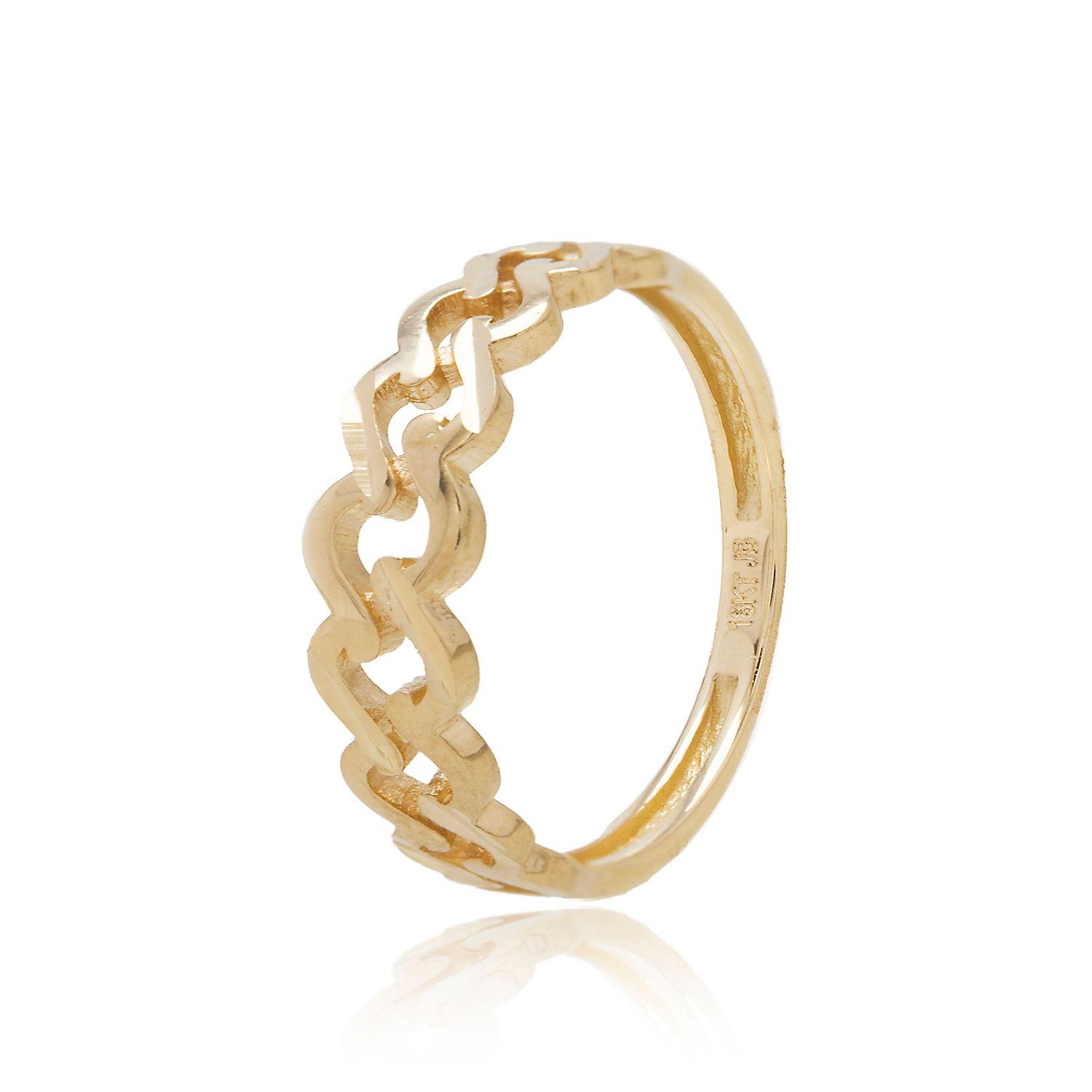 Anillo de Oro 18kt Facetado-1