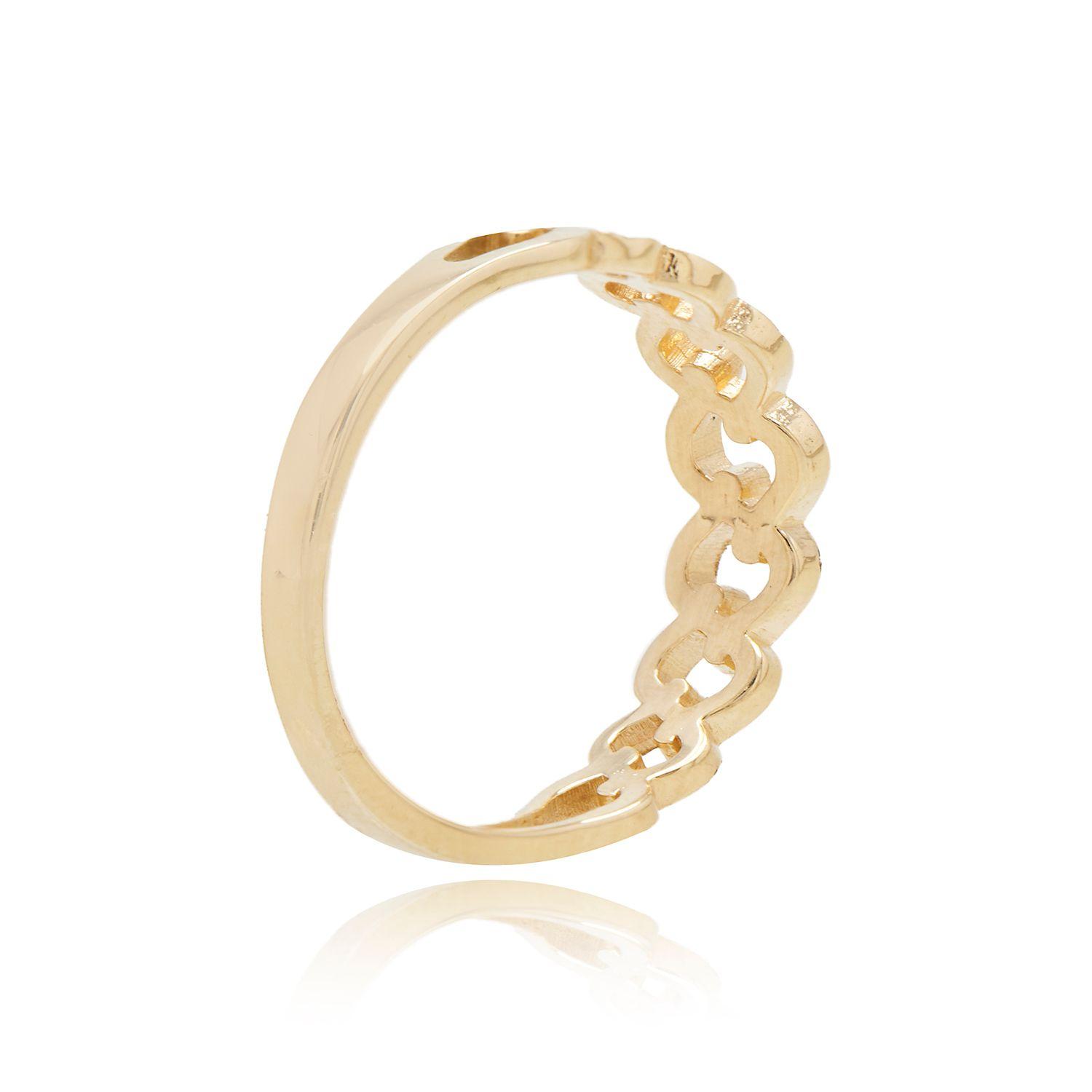Anillo de Oro 18kt Facetado-2