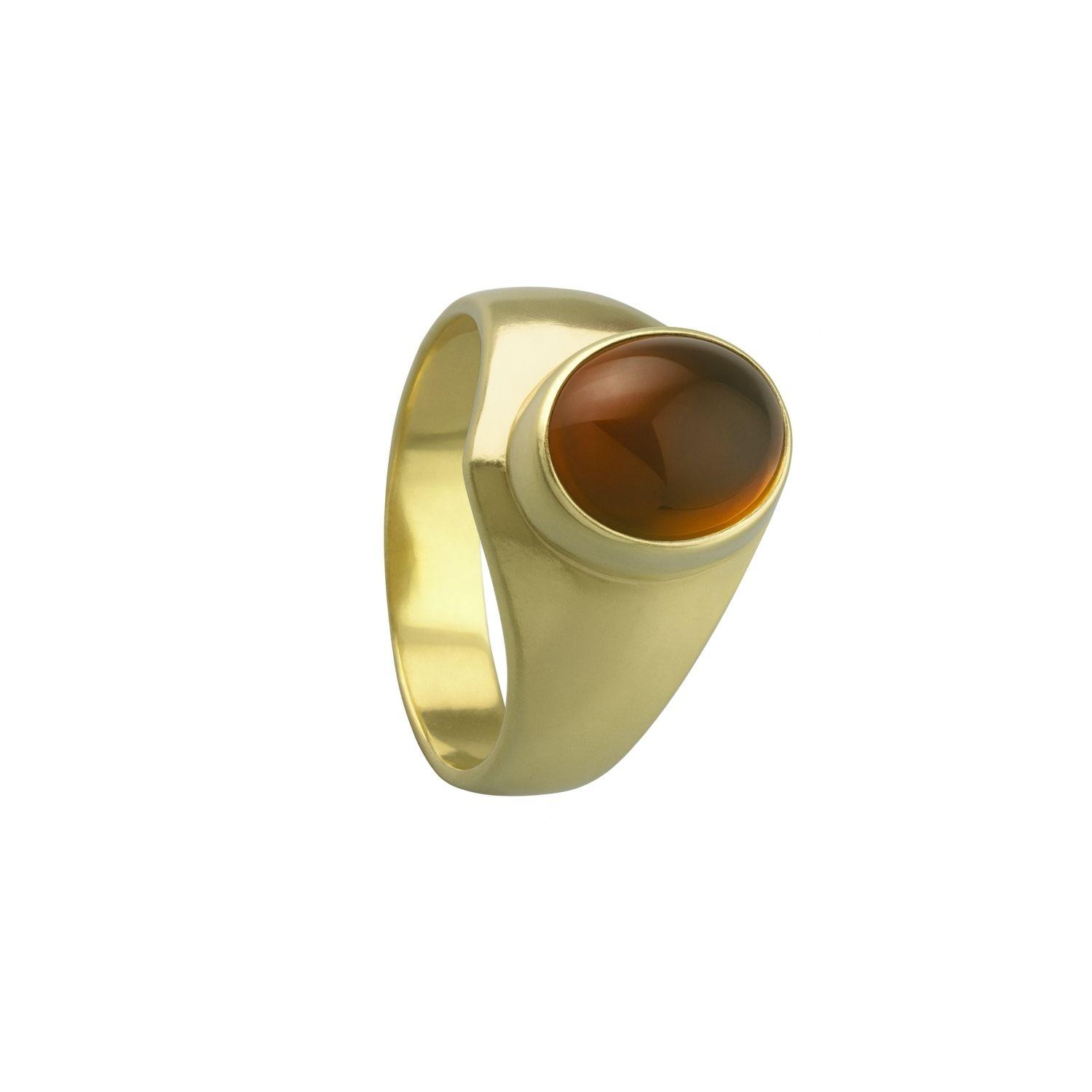 Anillo Oro 18kt Sello Oval Clásico-2