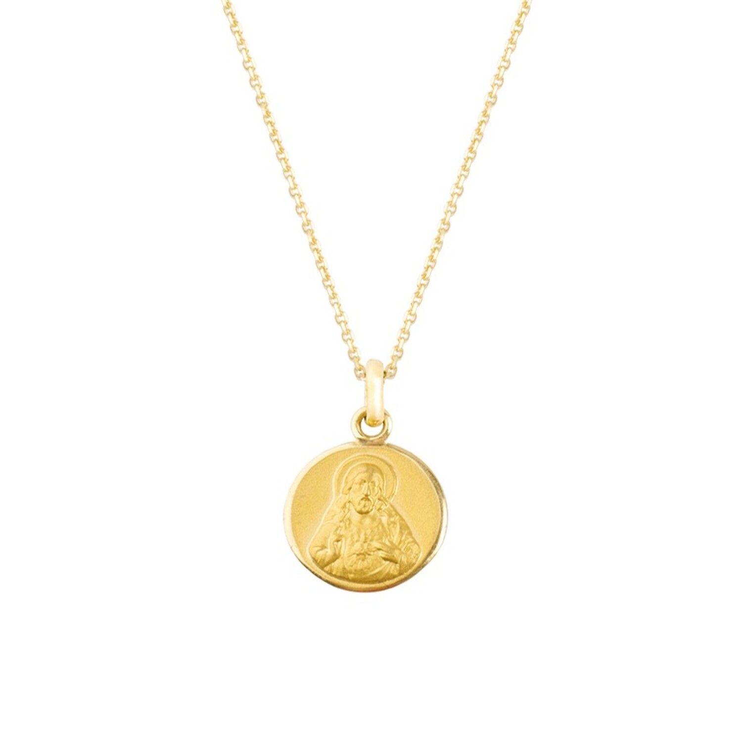 Colgante de Oro 18kt Sagrado corazón pequeño-2