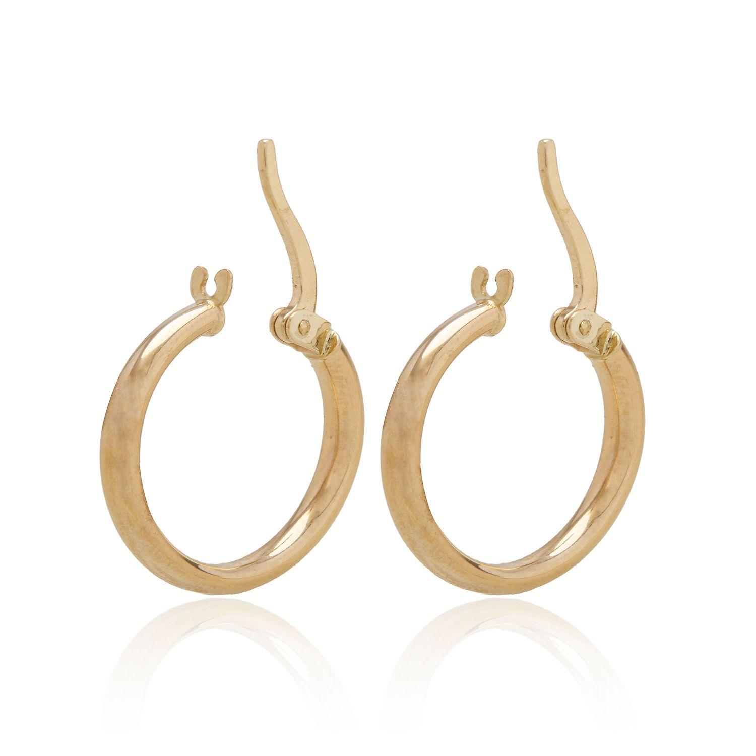 Aros de Oro 18kt Argollas de 15mm 1490-2