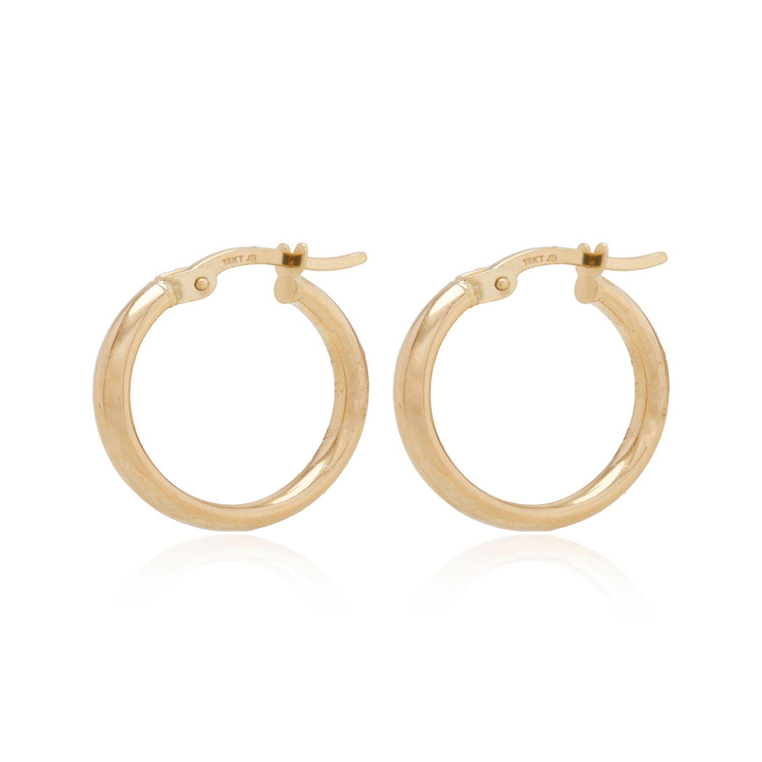 Aros de Oro 18kt Argollas de 15mm 1490-0