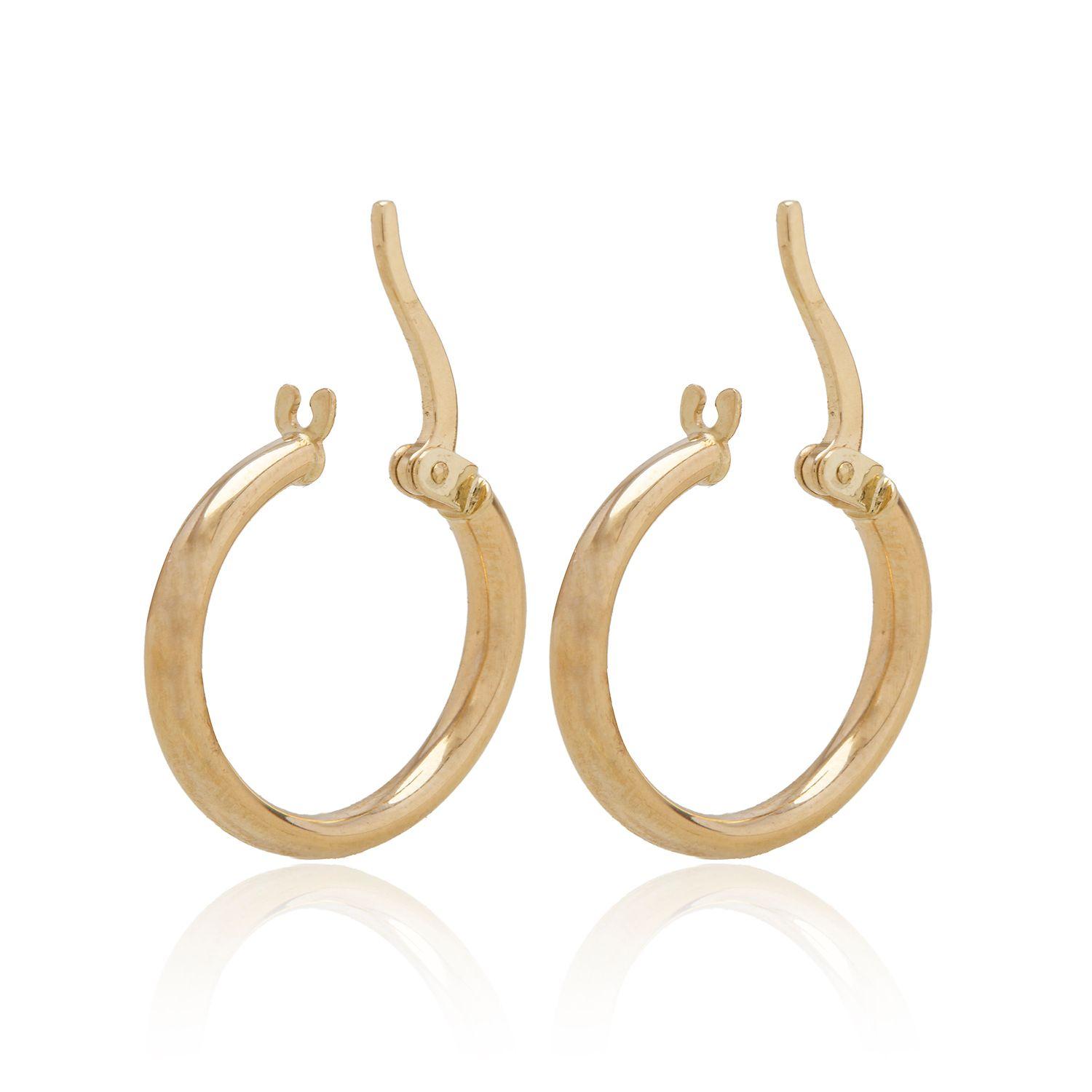 Aros de Oro 18kt Argollas de 15mm 1490-2