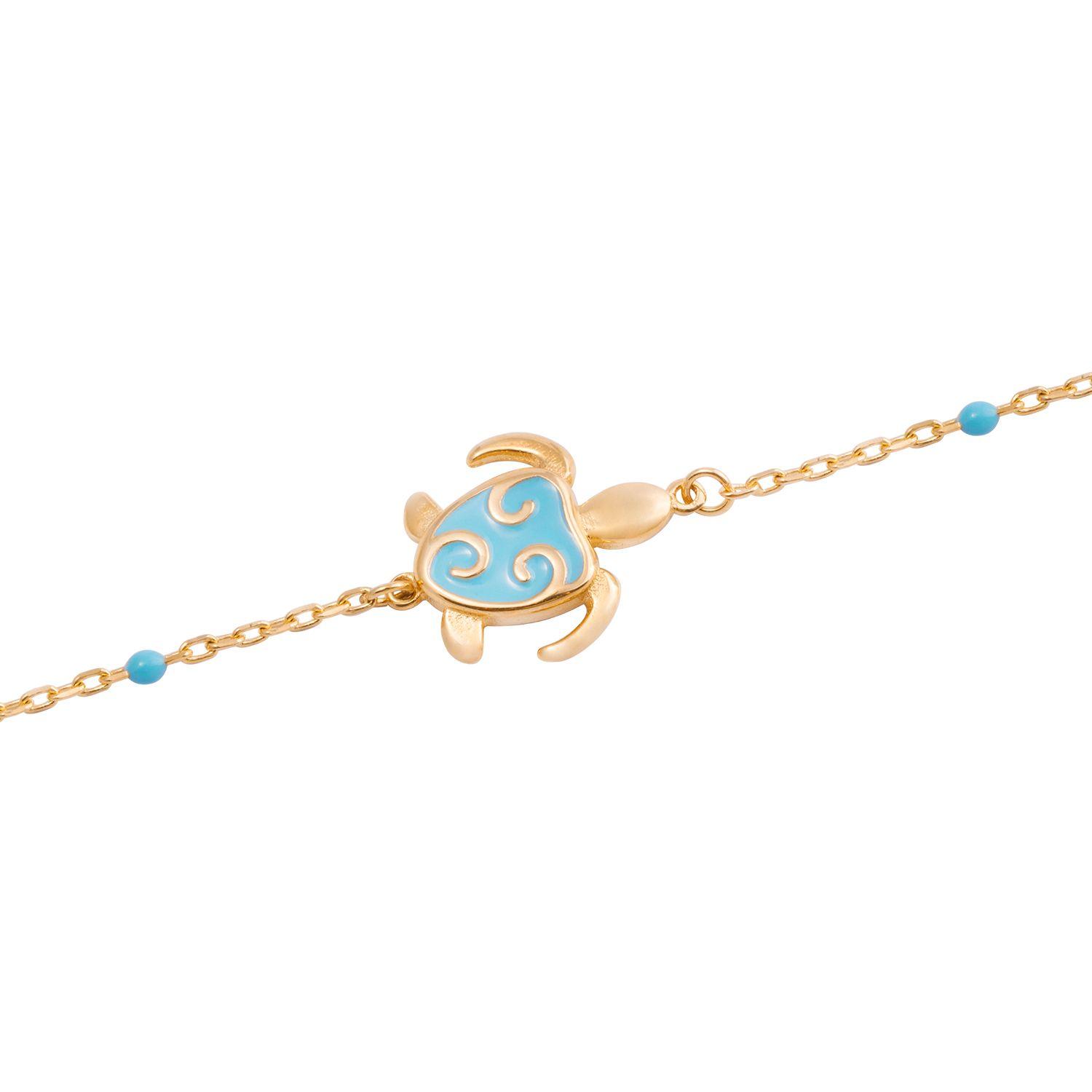 Pulsera de Oro 18kt Tortuga Celestial-2