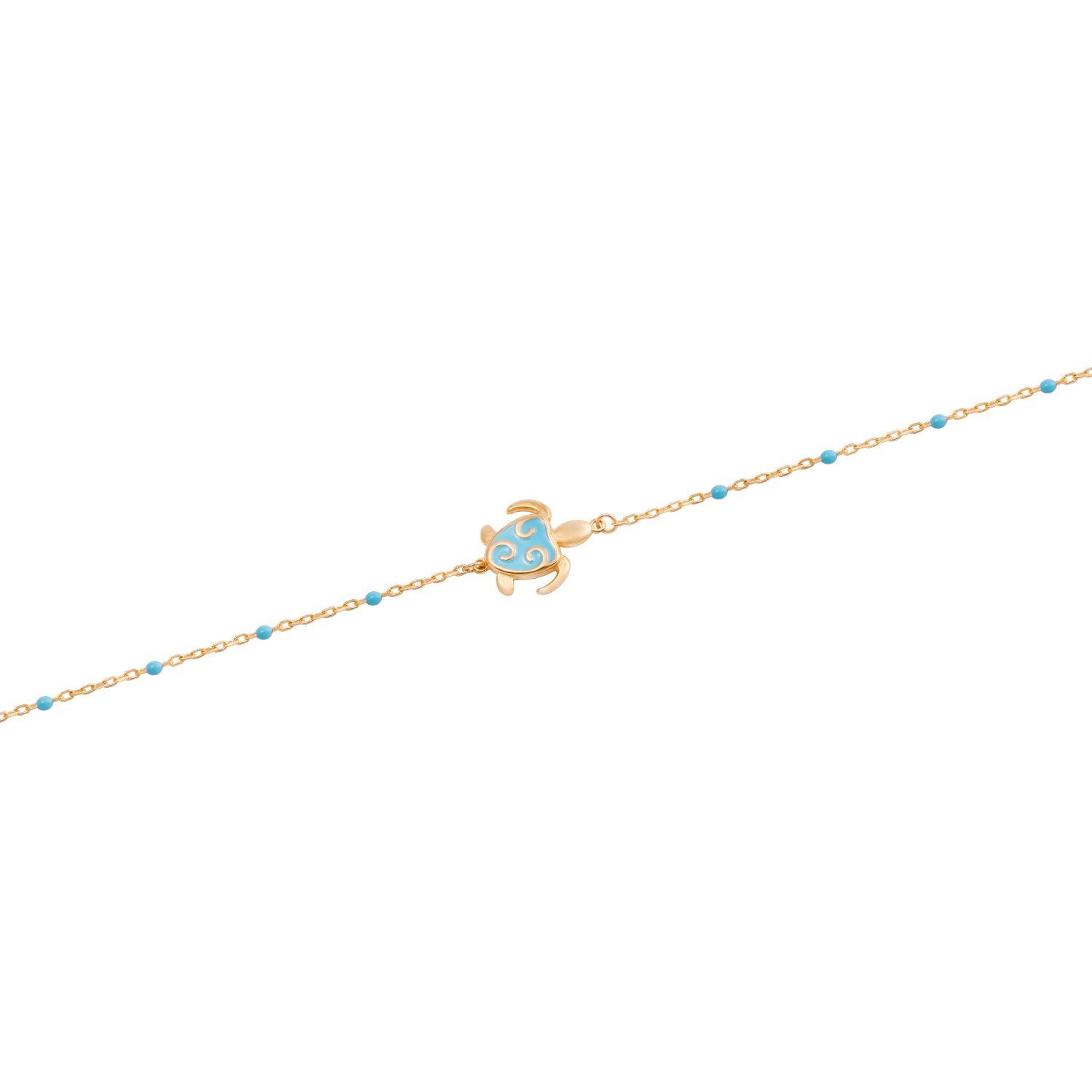 Pulsera de Oro 18kt Tortuga Celestial-1