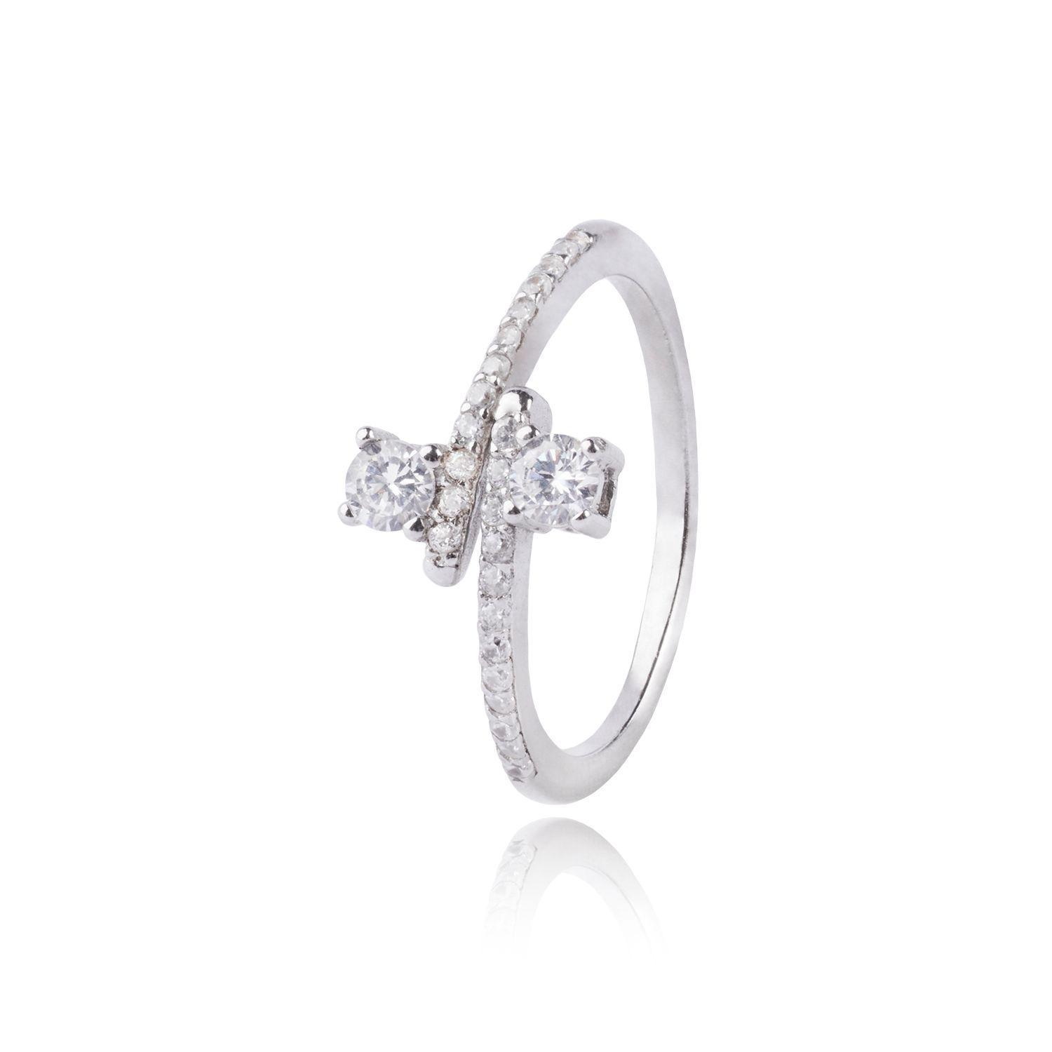 Anillo de Plata Esterlina 925 Circones Cruzados-0