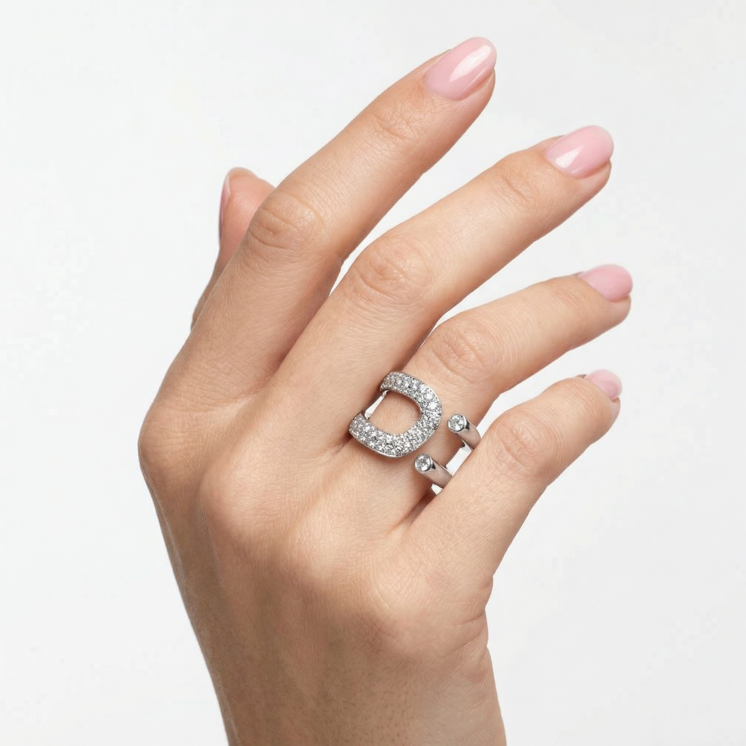 Anillo Oro Blanco 18kt Diamantes 83 Pts-2