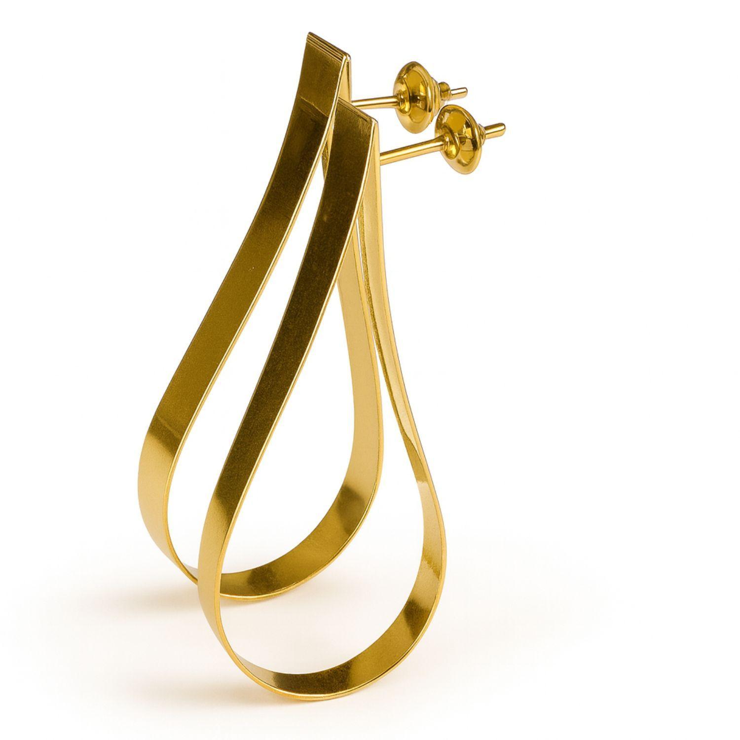 Aros Oro 18kt  Colgante Liso-2