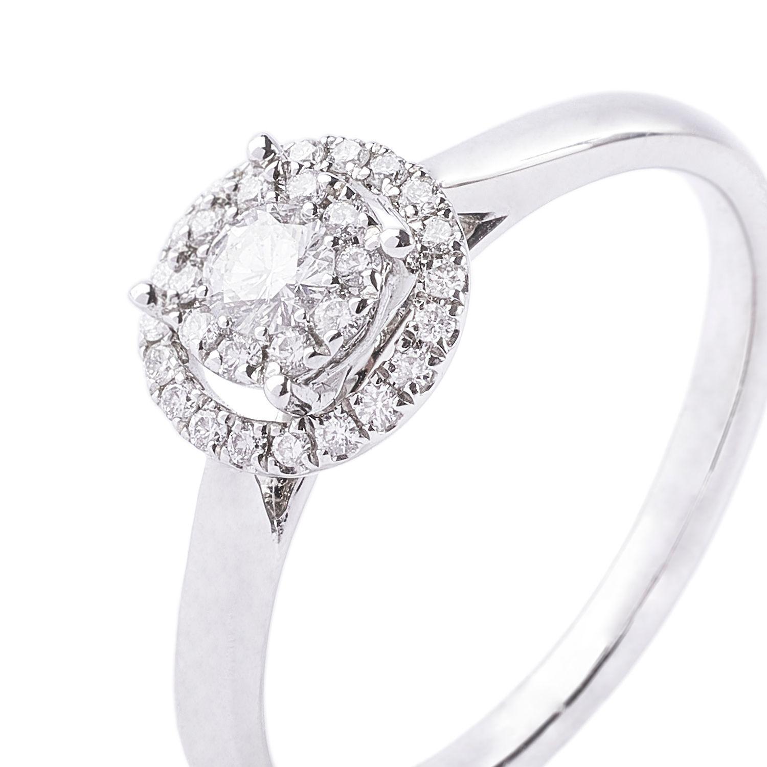 Anillo de Oro Blanco 18kt con Diamantes 23 Pts 2022-1