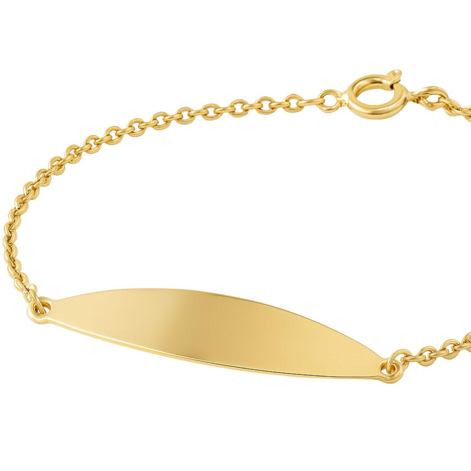 Pulsera Oro 18kt Placa Ovalada-2