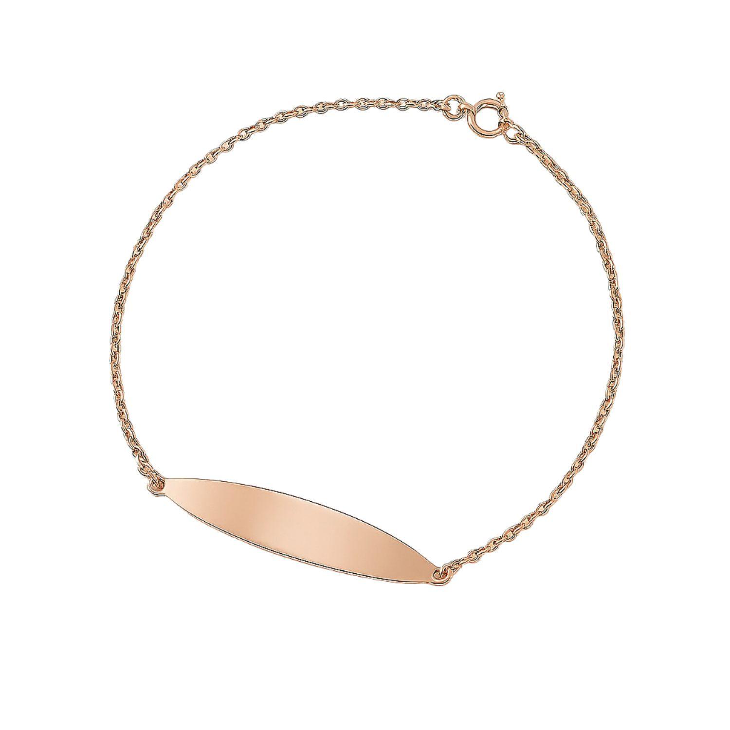 Pulsera Oro 18kt Placa Ovalada-6