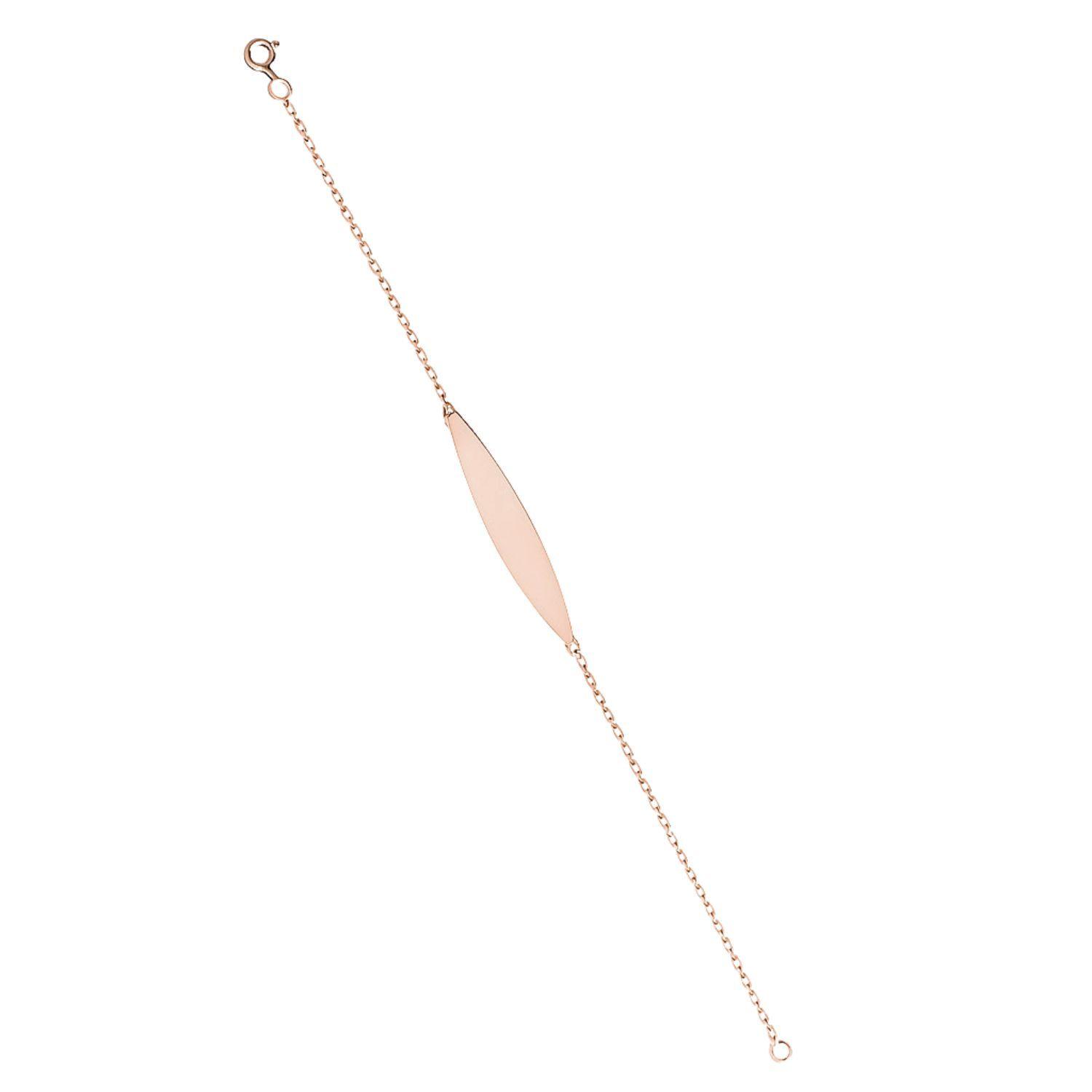 Pulsera Oro 18kt Placa Ovalada-7