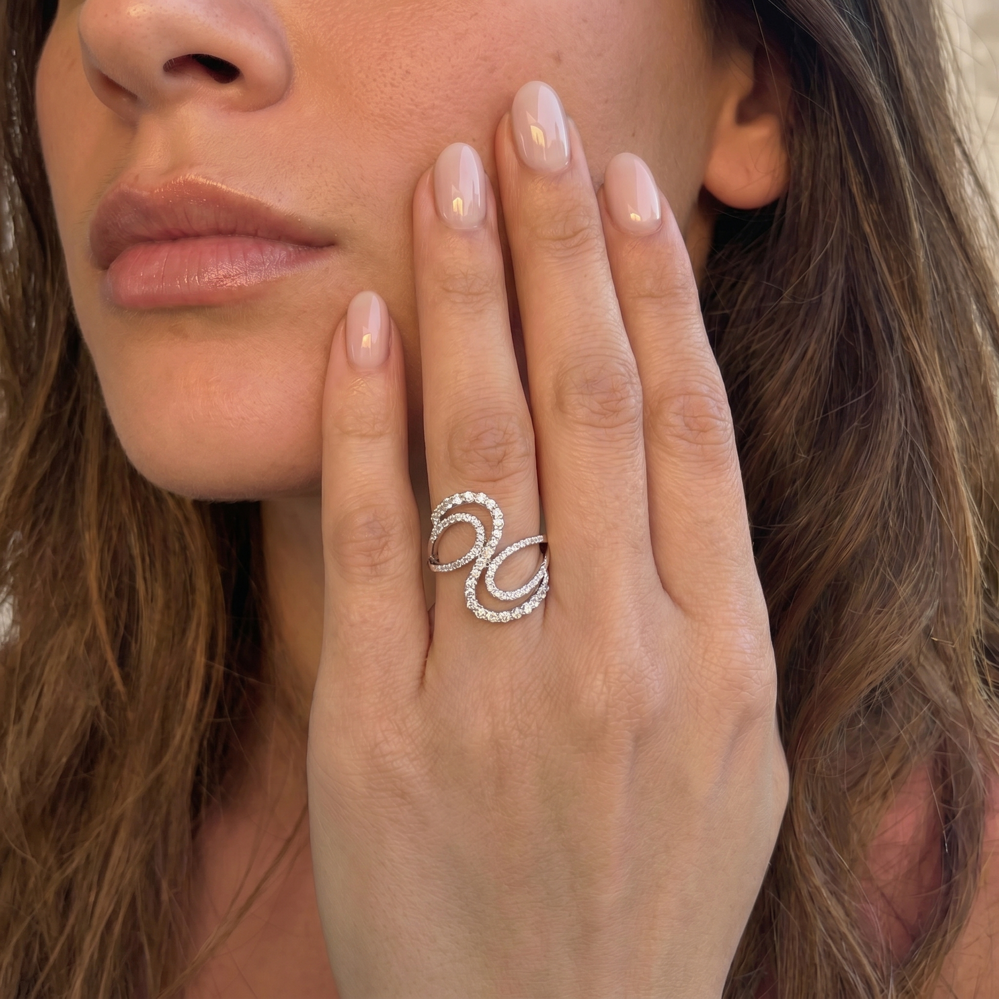 Anillo Oro Blanco 18kt Diamantes 1,2Qts-3