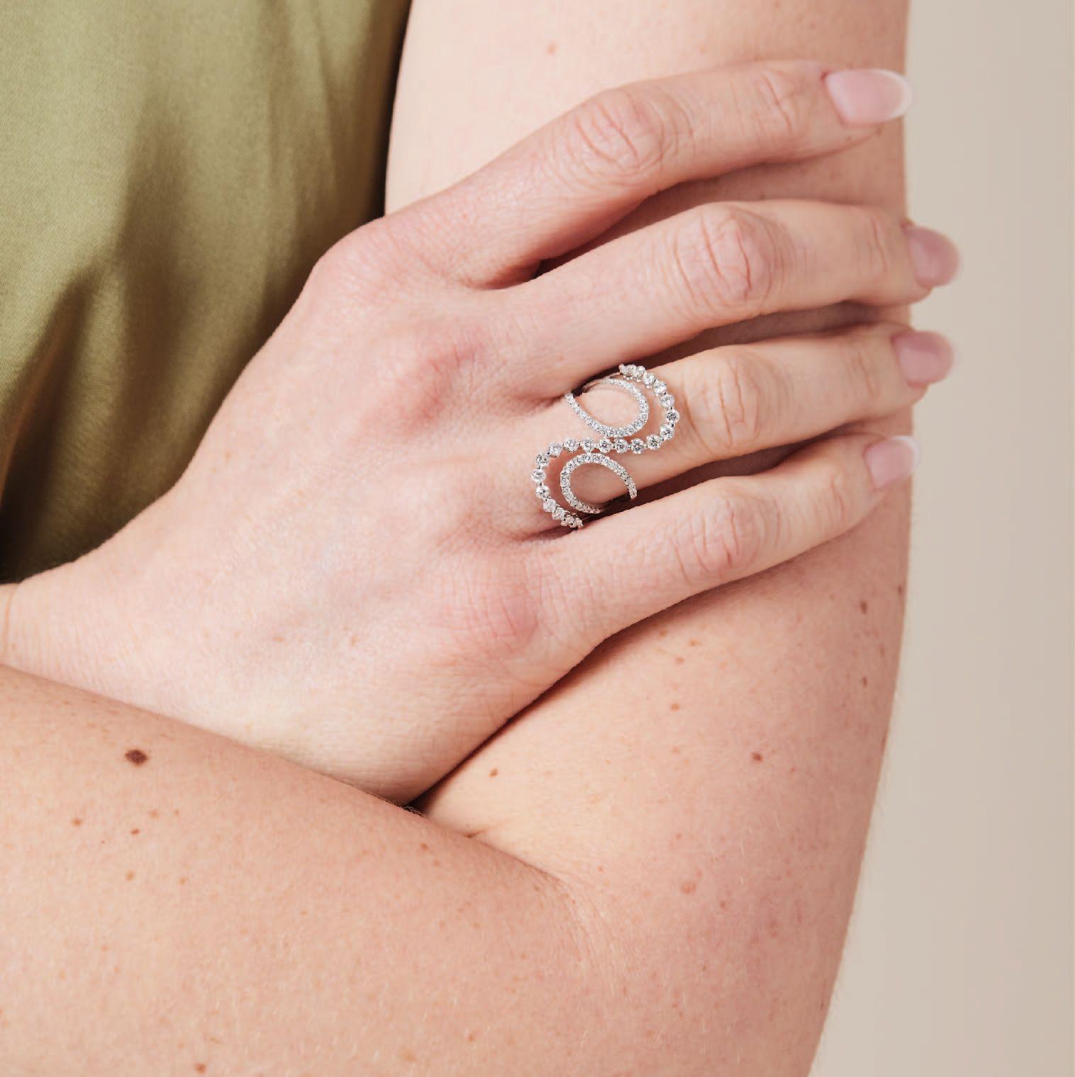 Anillo Oro Blanco 18kt Diamantes 1,2Qts-4