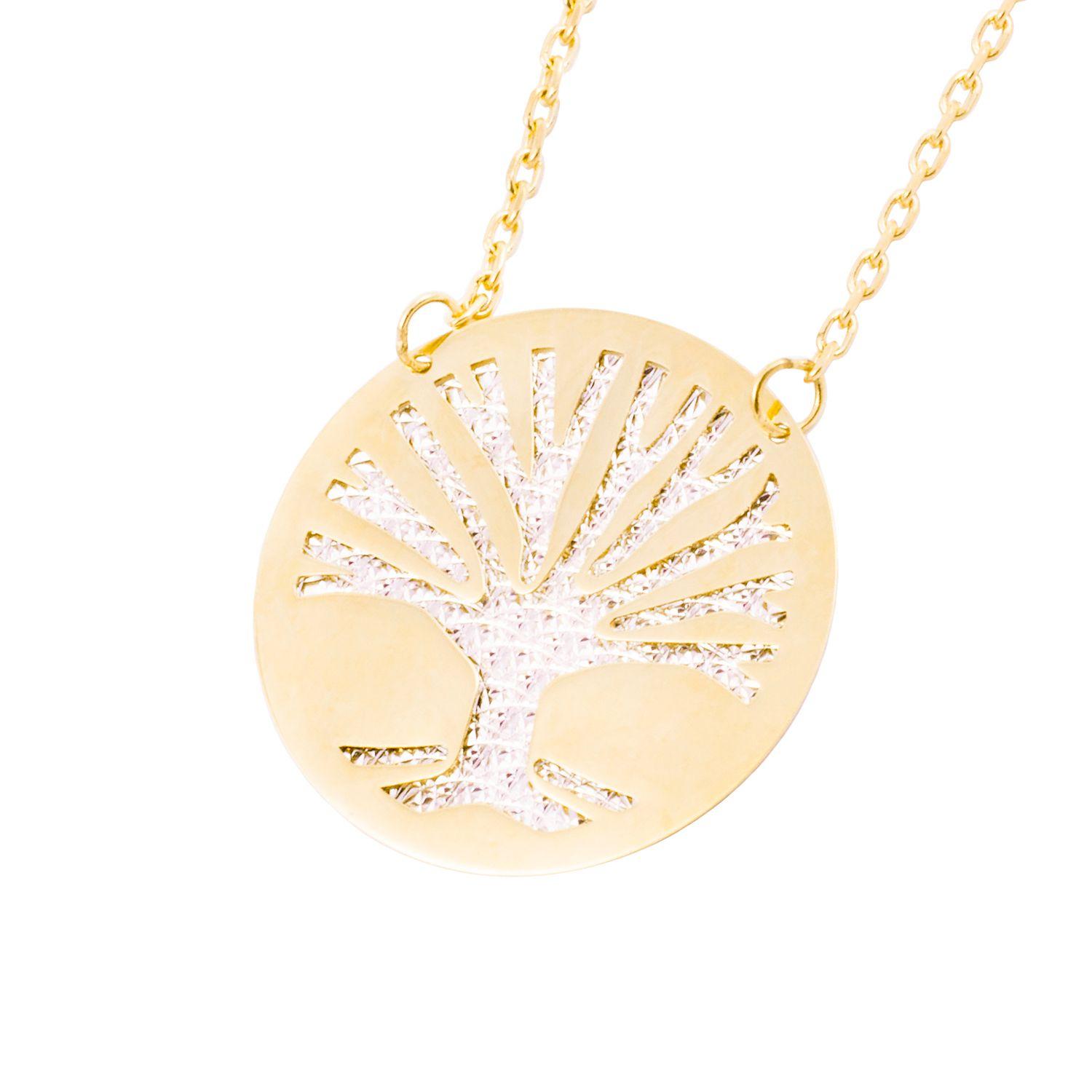 Collar de Oro 18kt  Árbol de la Vida-1
