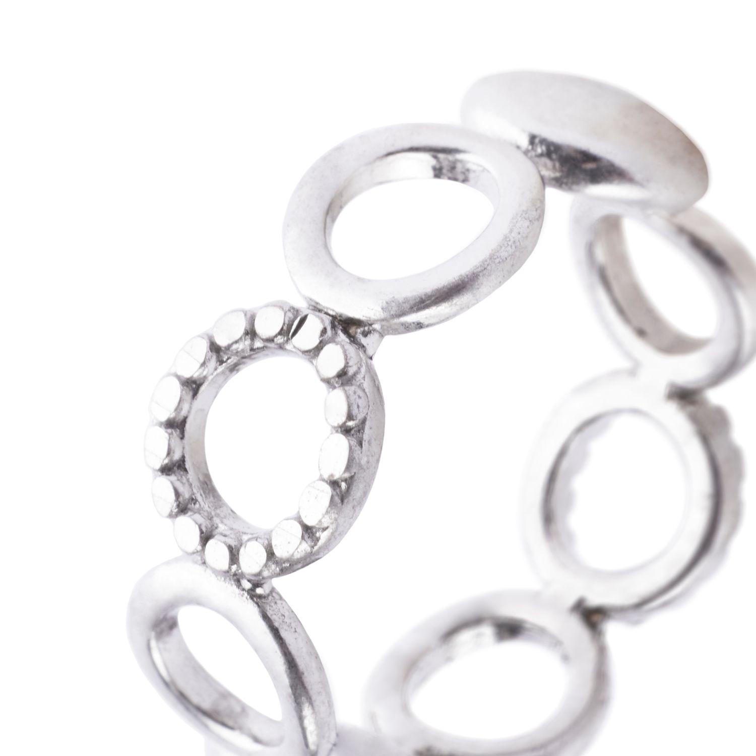 Anillo de Plata Esterlina 925 Circulo Ring-1