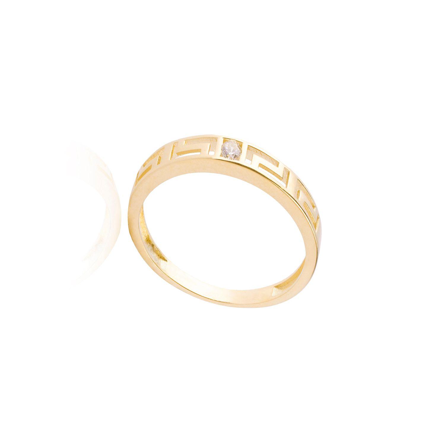Anillo de oro 18kt Mex Circón-2