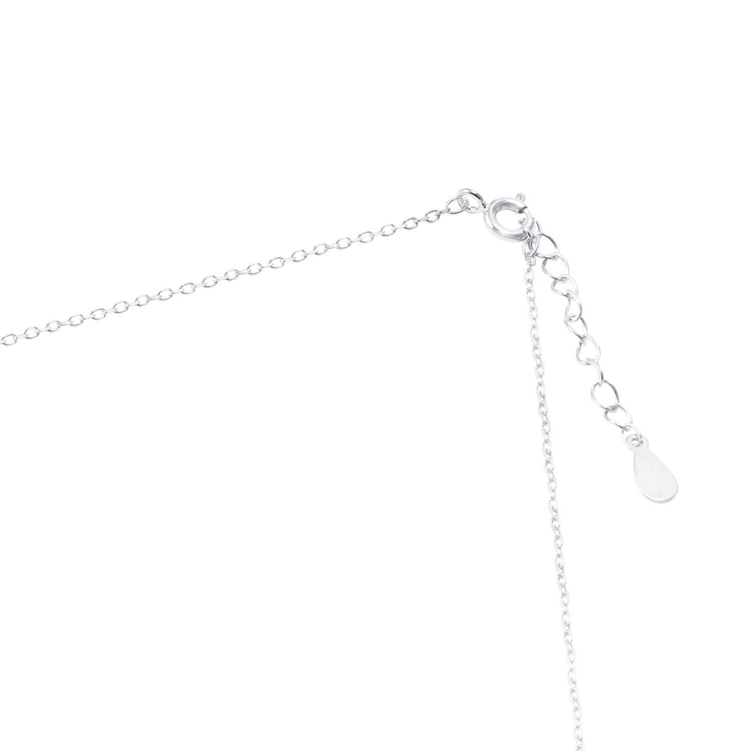 Collar de Plata Esterlina 925 Corazón Brillante con Circón-2