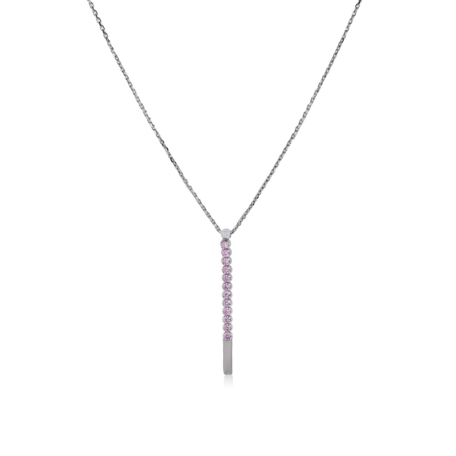 Collar de Plata Esterlina 925 Linea Rosa de Francia-0