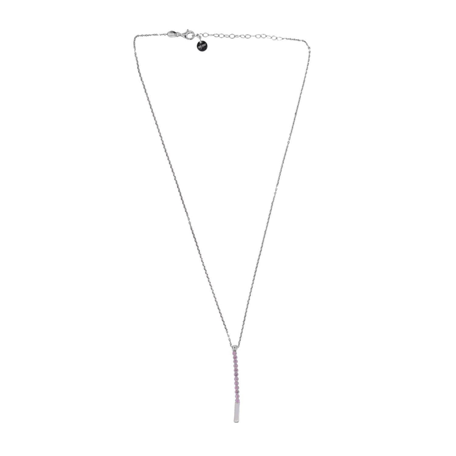 Collar de Plata Esterlina 925 Linea Rosa de Francia-2